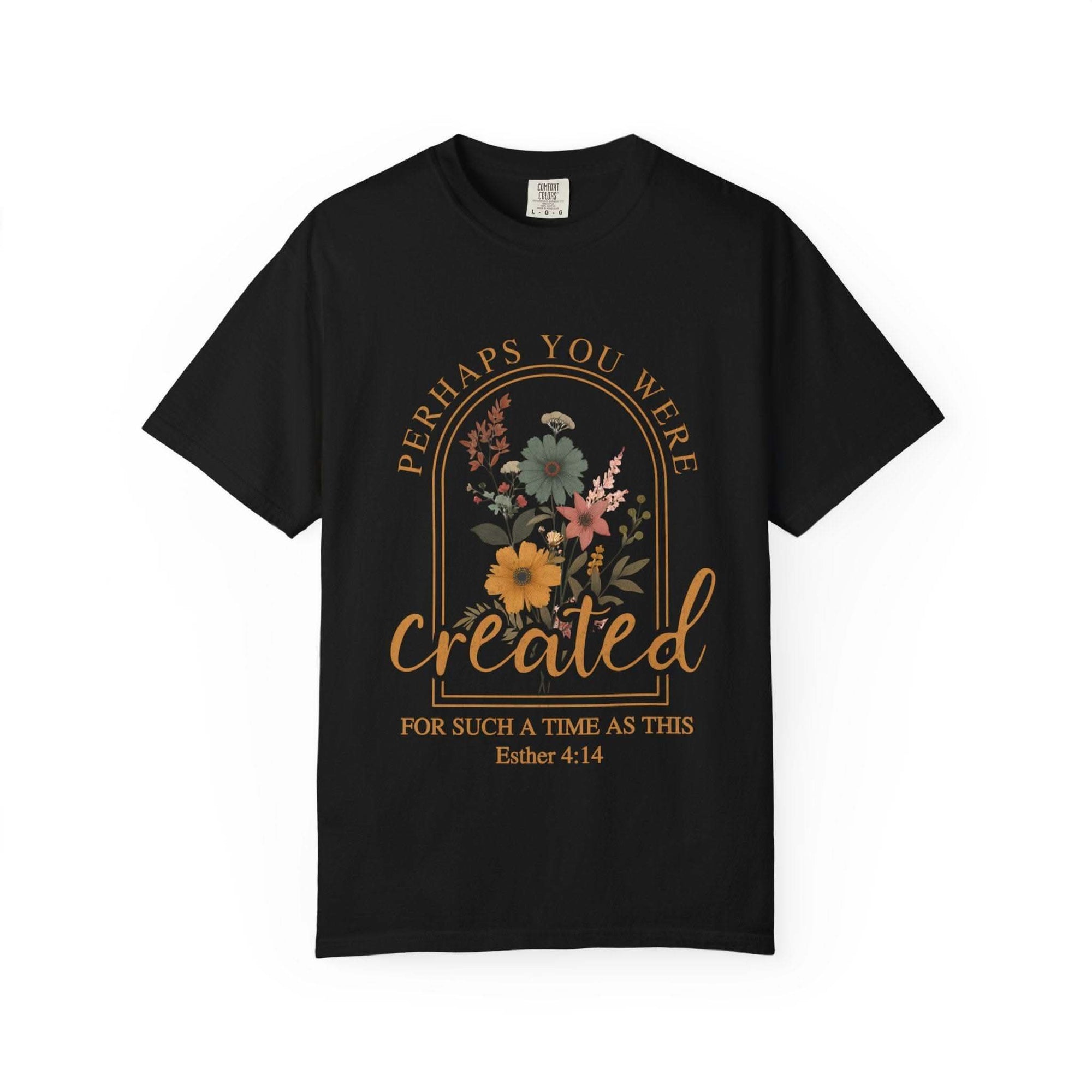 Created For Such A Time As This garment-dyed faith t-shirt in soft washed color with relaxed fit and durable stitching