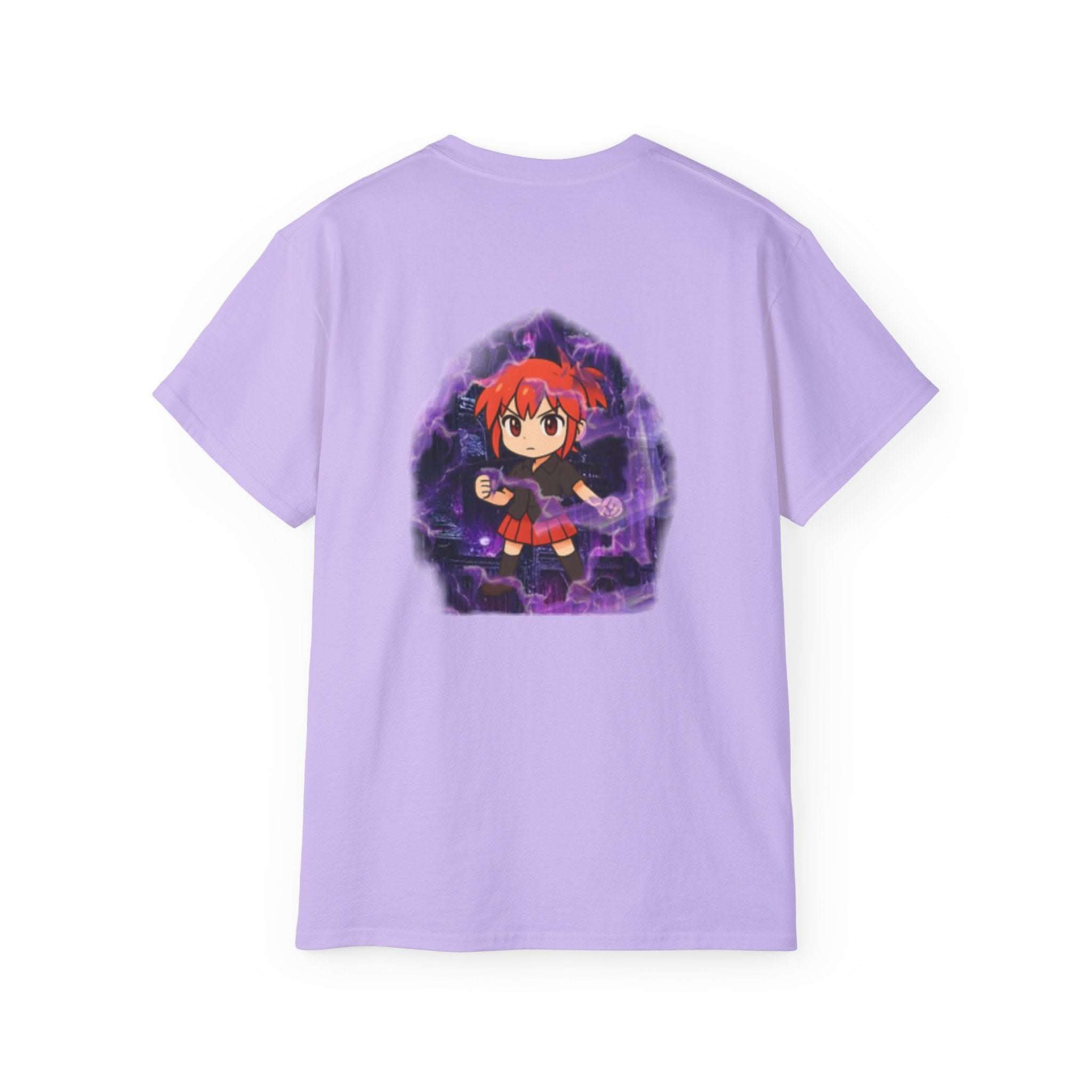 Anime Purple Power Girl Unisex T-shirt