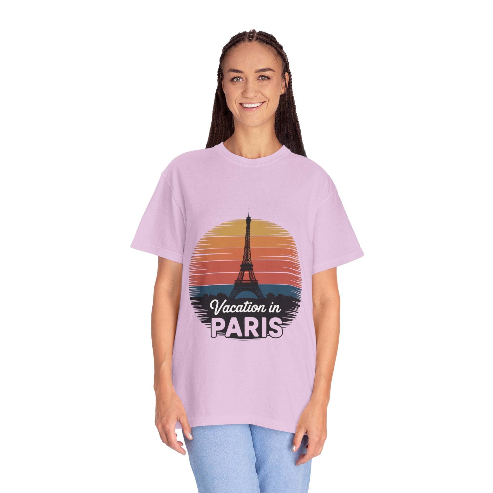 Garment-Dyed T-shirt Vacation in Paris Travel