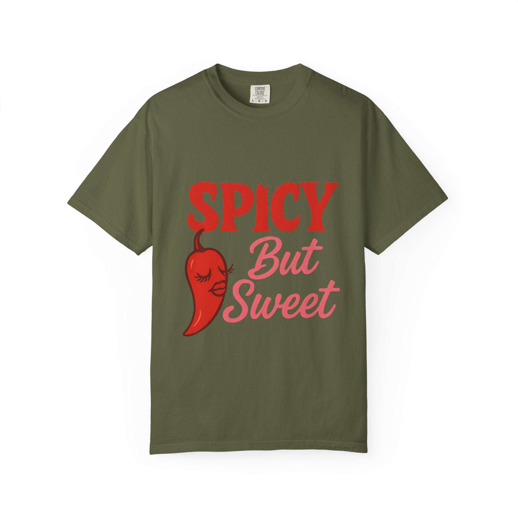 Spicy But Sweet T-shirt | Funny Unisex Garment-Dyed Tee for Foodies