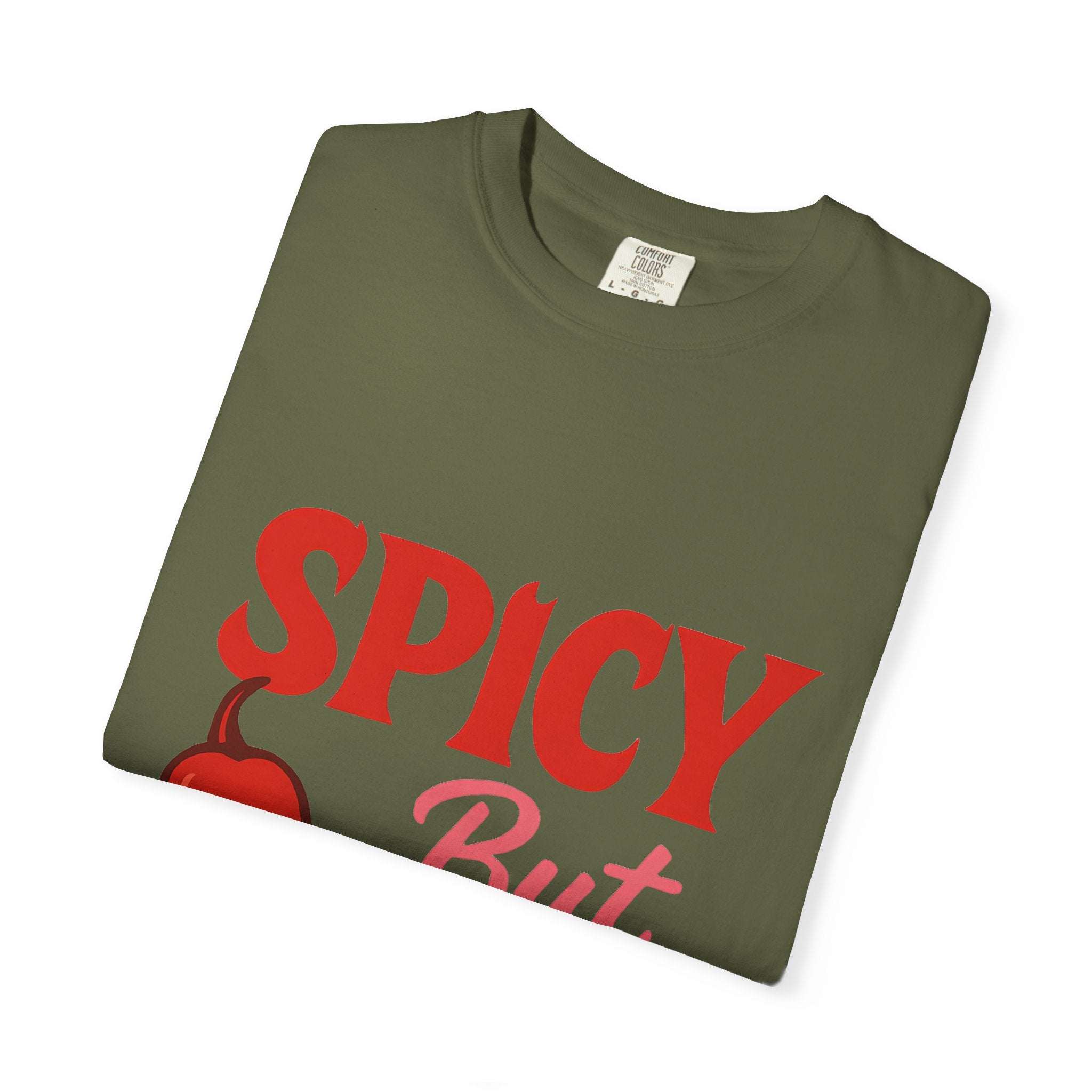 Spicy But Sweet T-shirt | Funny Unisex Garment-Dyed Tee for Foodies