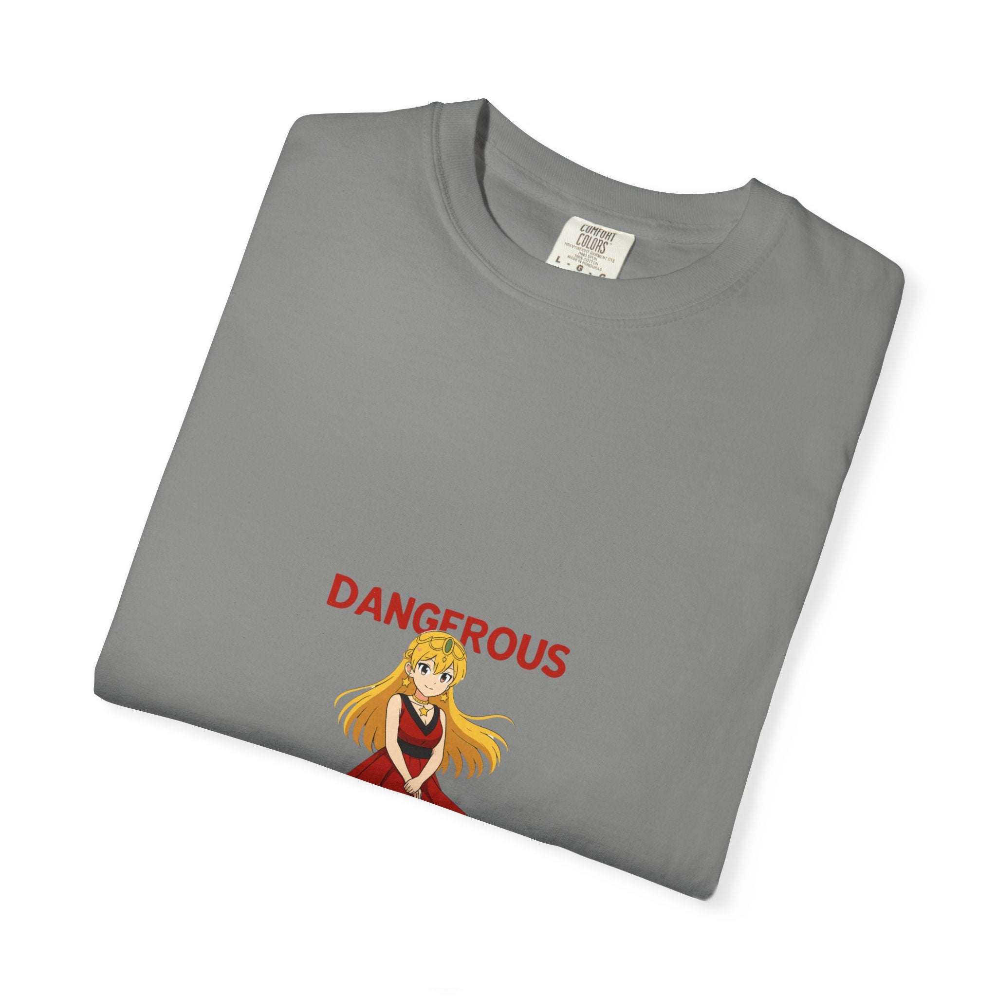 Anime Dangerous Red Girl T-Shirt - 100% Cotton Graphic Tee