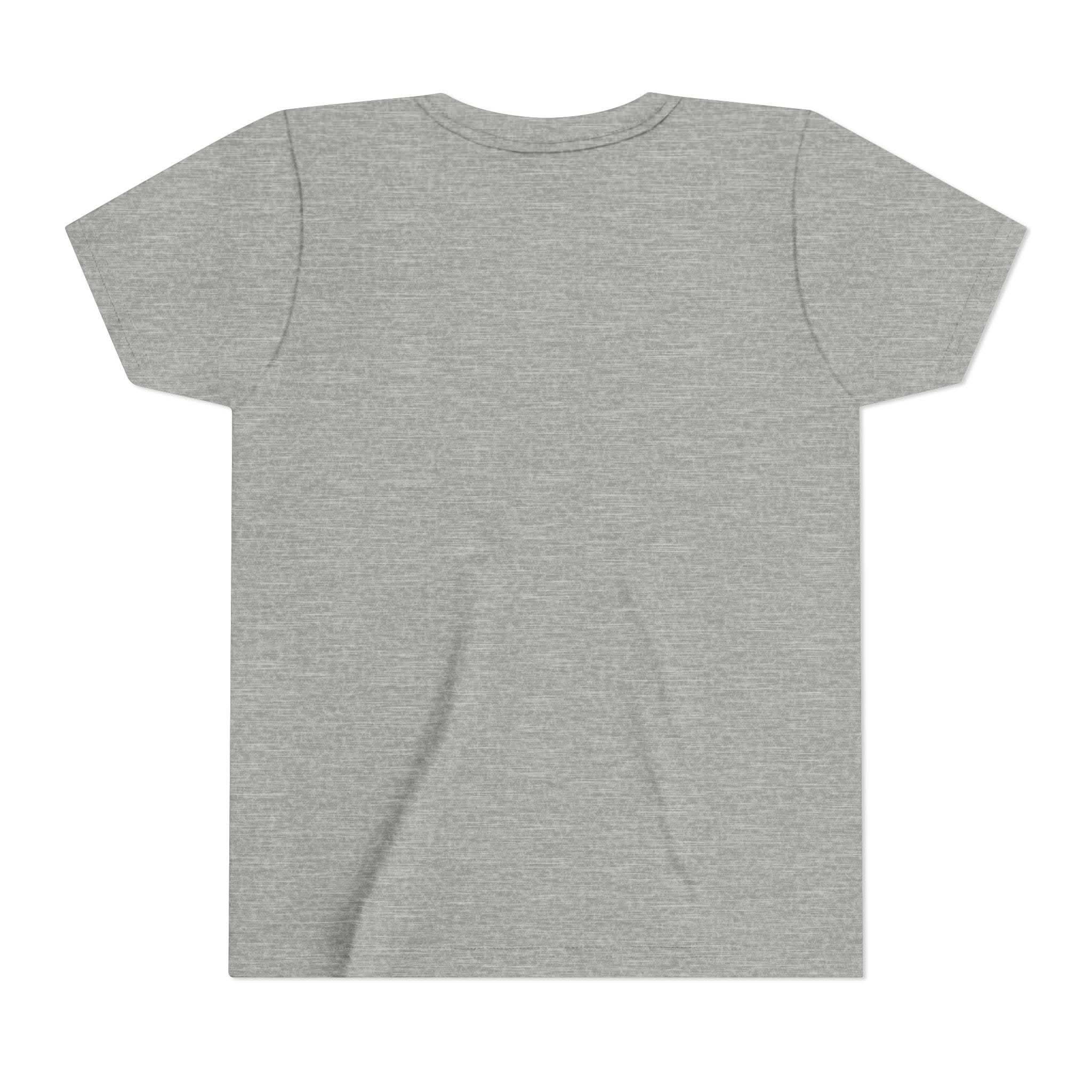 Youth tee featuring Highland Cow with Sunflowers design on soft cotton fabric