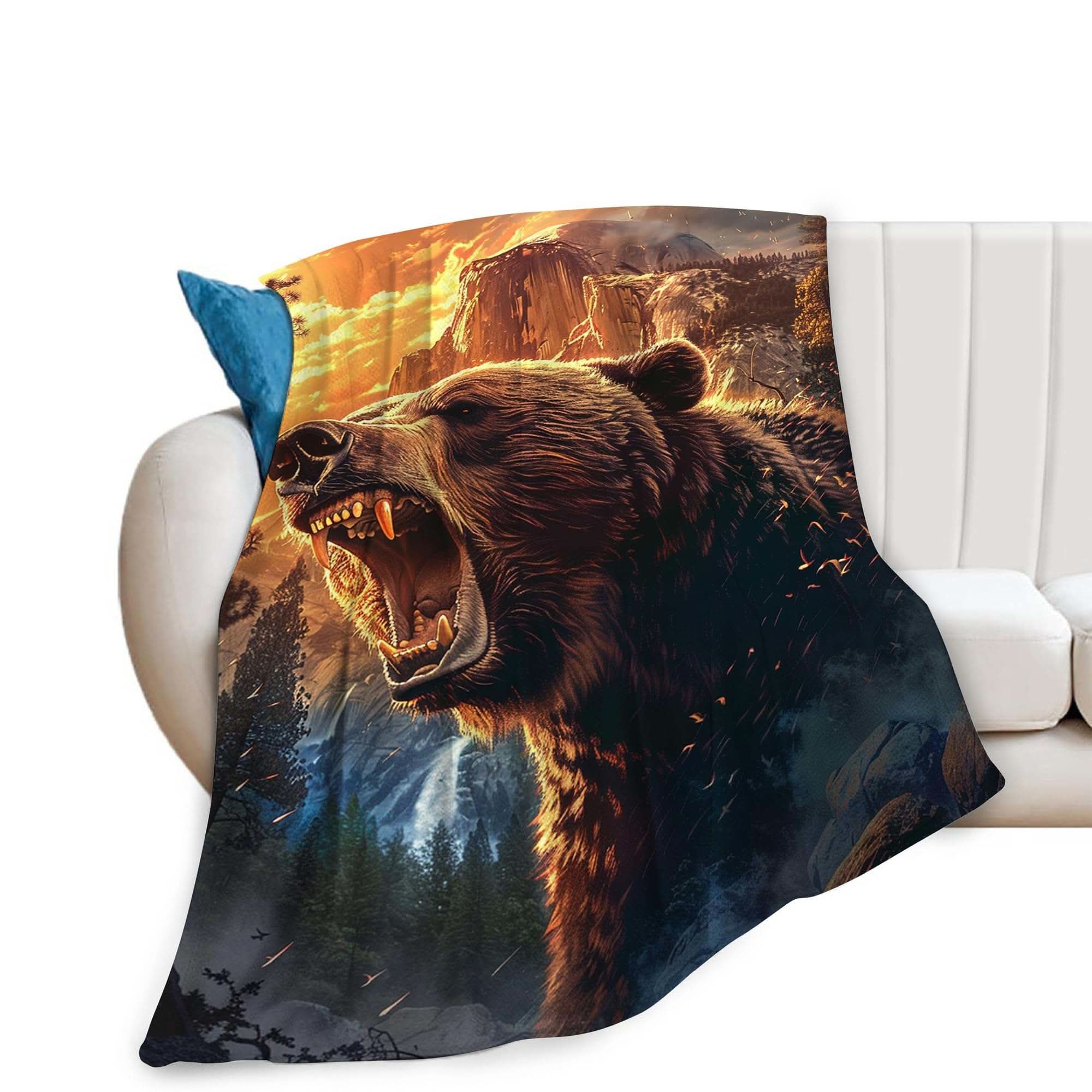 Cozy Bear Fleece Throw