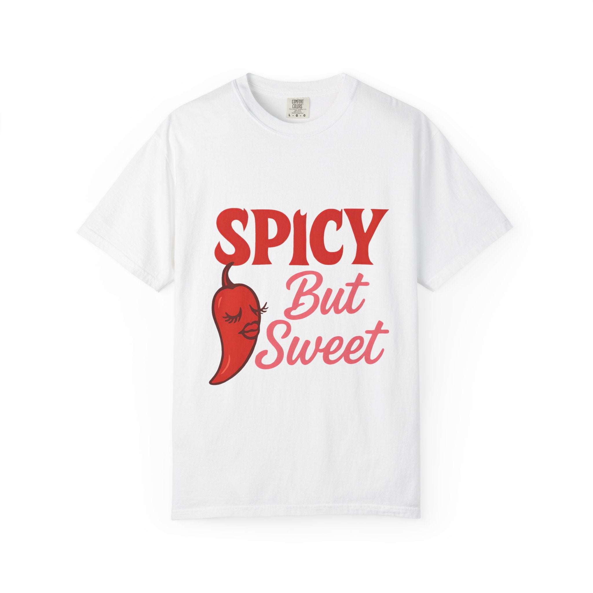Spicy But Sweet T-shirt | Funny Unisex Garment-Dyed Tee for Foodies