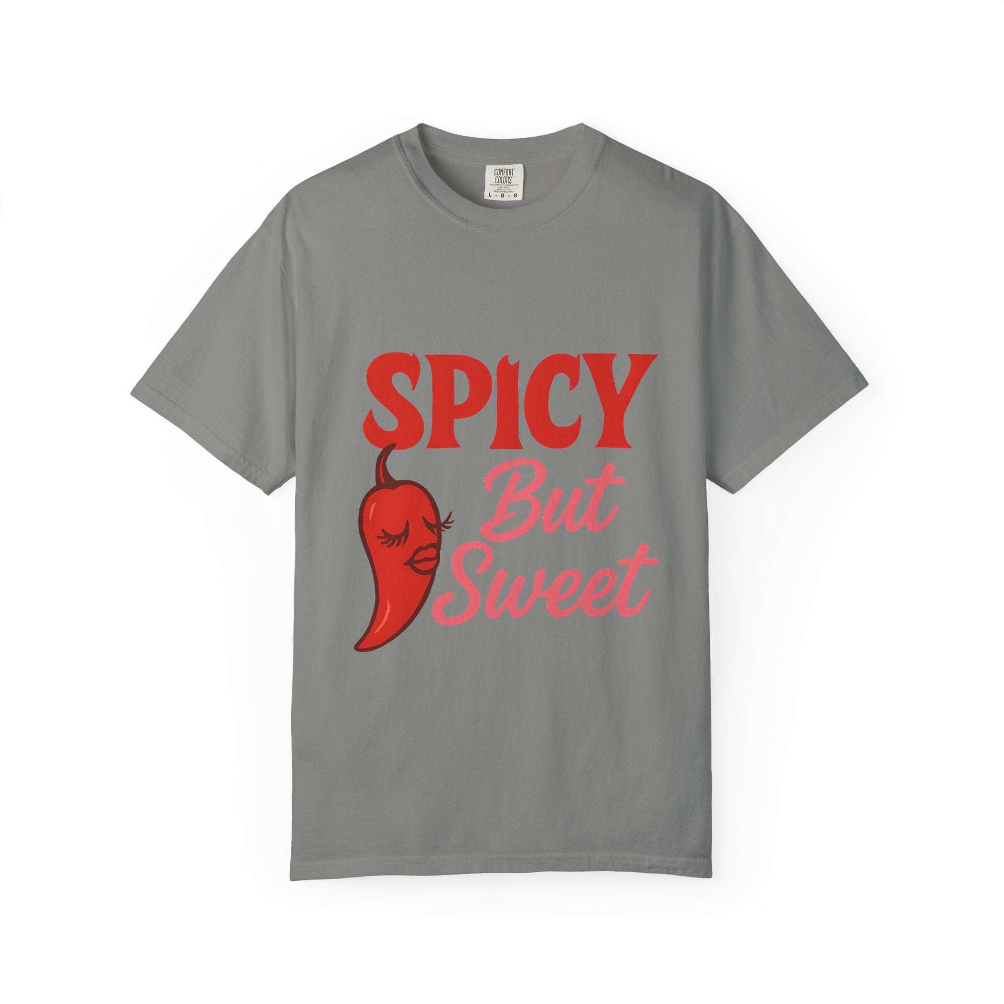 Spicy But Sweet T-shirt | Funny Unisex Garment-Dyed Tee for Foodies