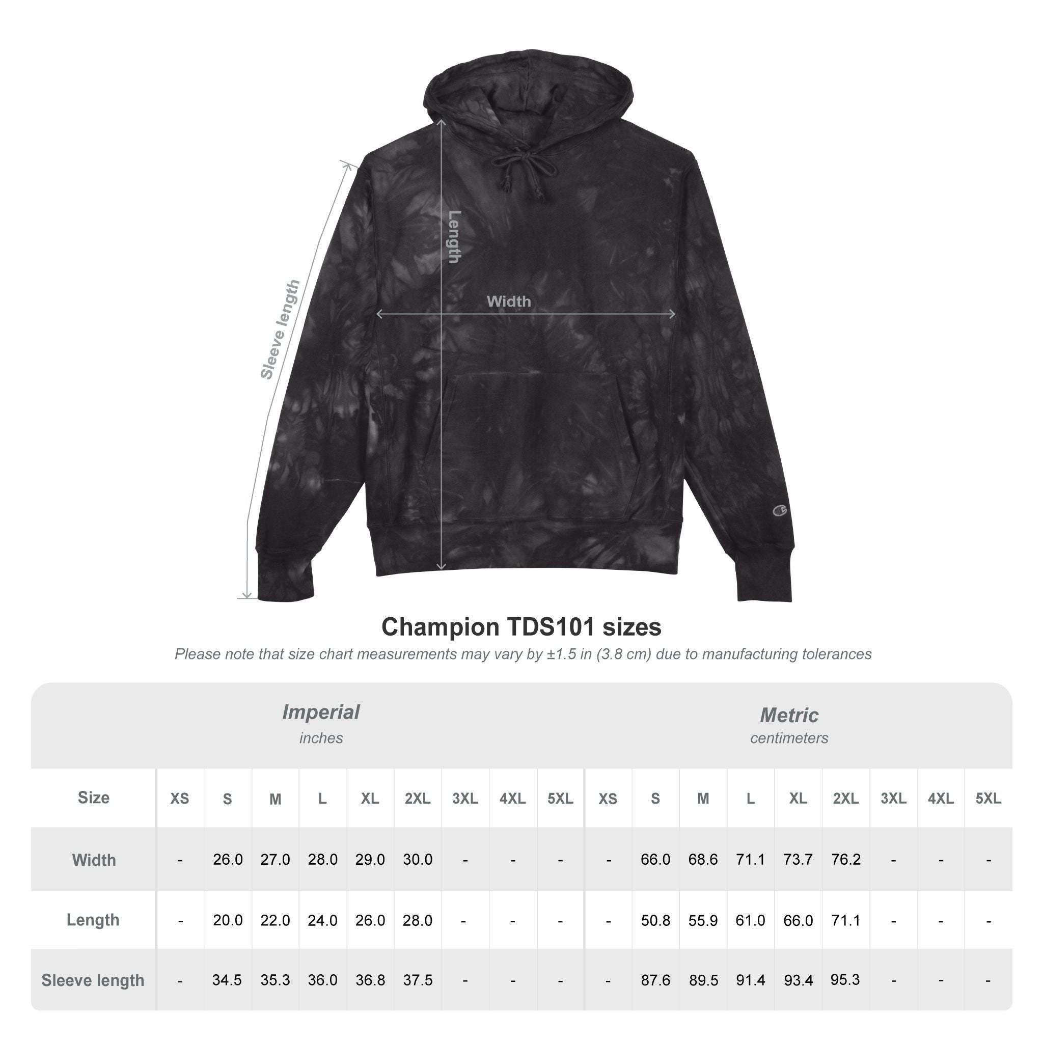 Embroidered Tie-Dye Hoodie