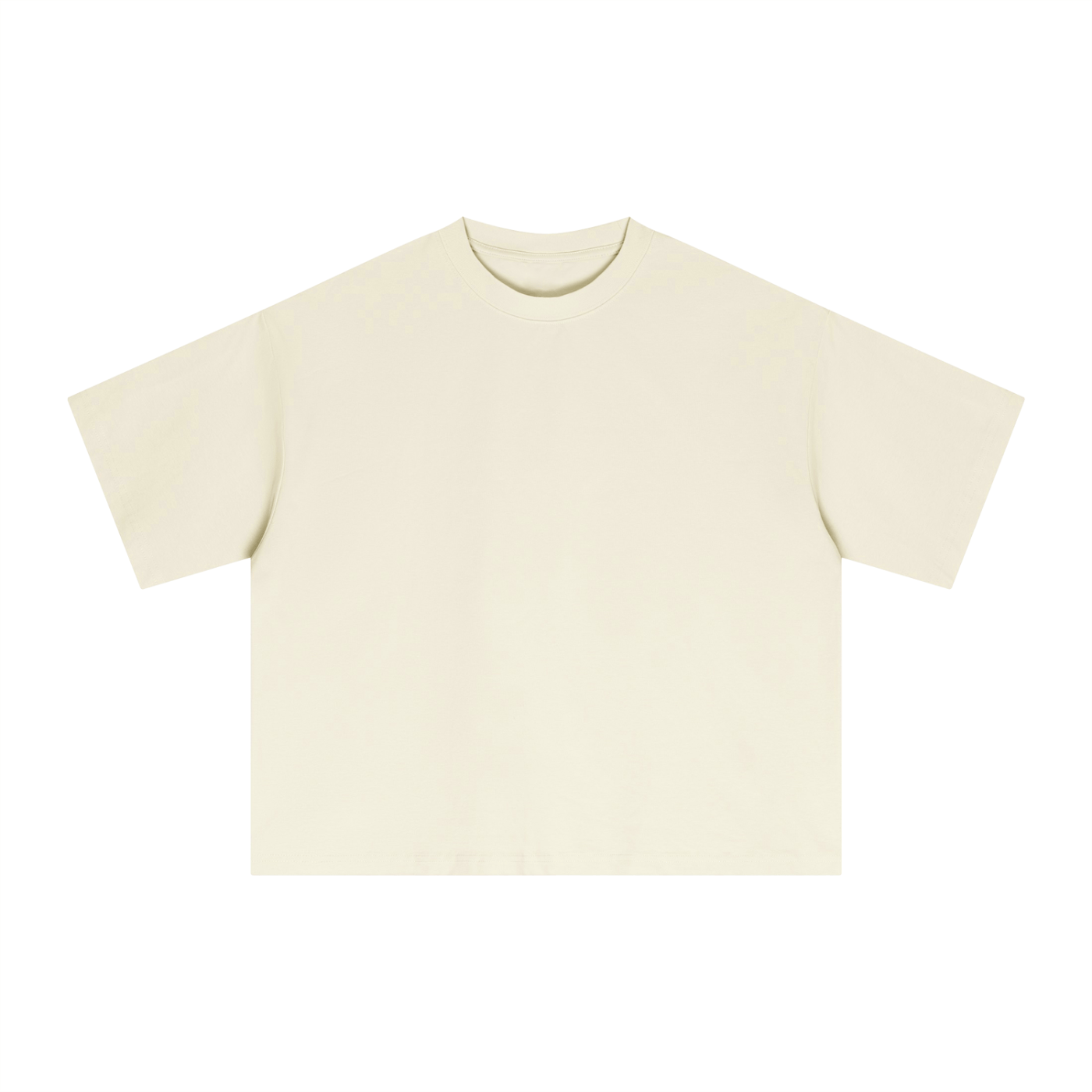 Beige t-shirt on a white background