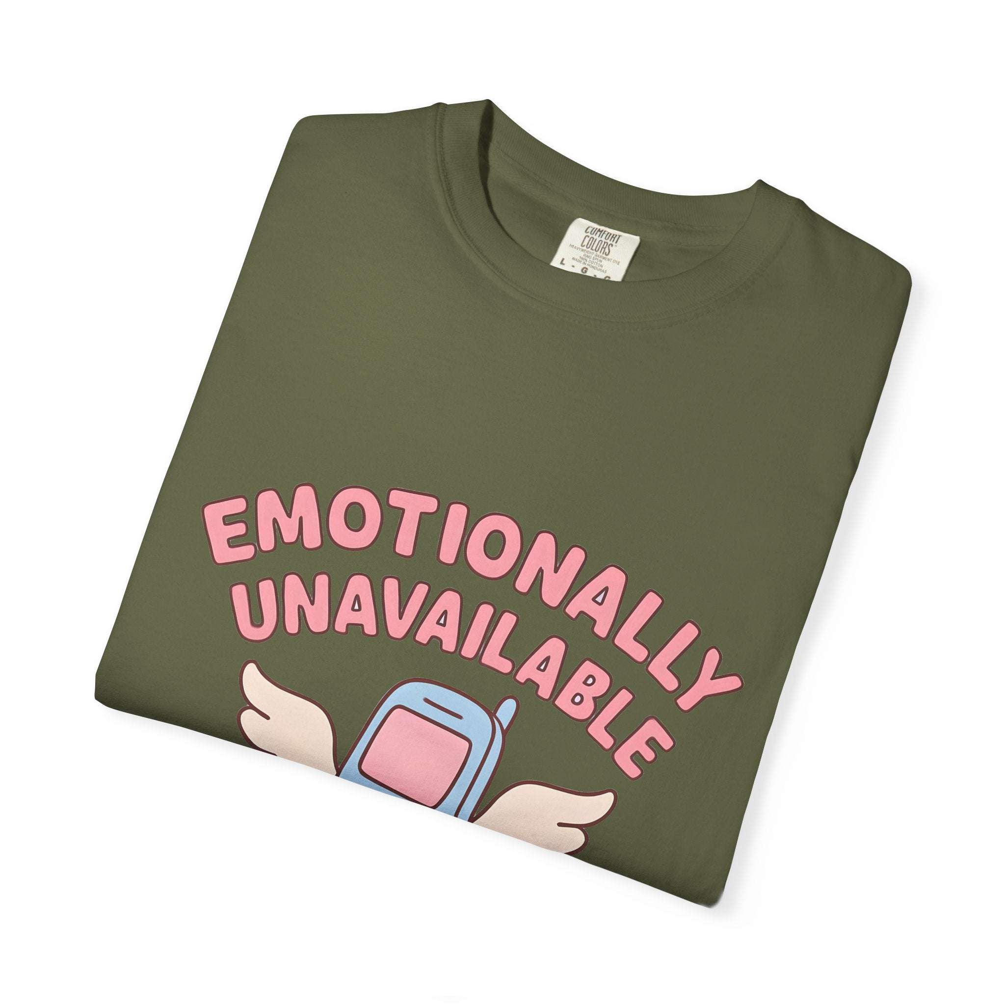 Emotionally Unavailable But A Good Texter T-shirt, Funny Graphic Tee, Introvert Shirt, Sarcasm Tee, Sarcastic Statement Top