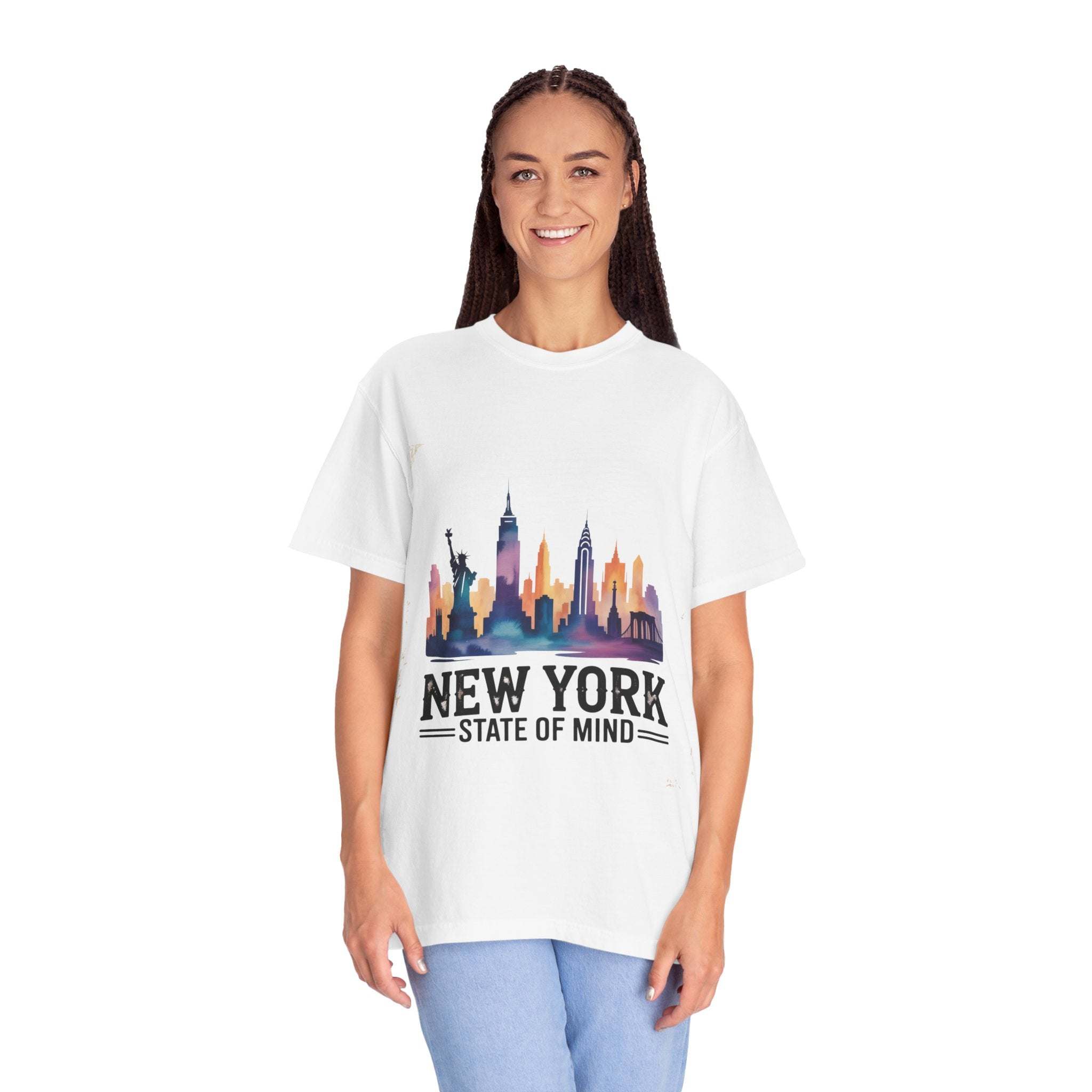 Garment-Dyed T-shirt - New York State of Mind Design