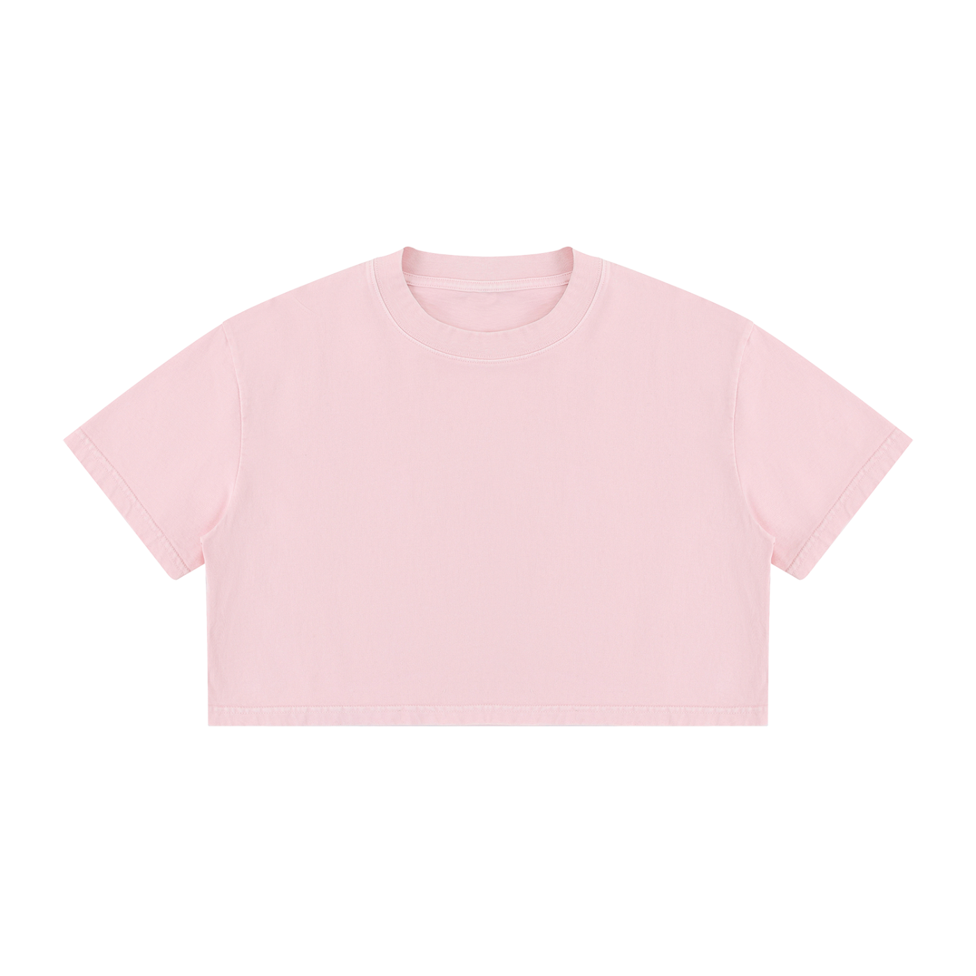 Women’s Mineral Wash Crop T-Shirt | Vintage Washed Cotton Cropped Tee