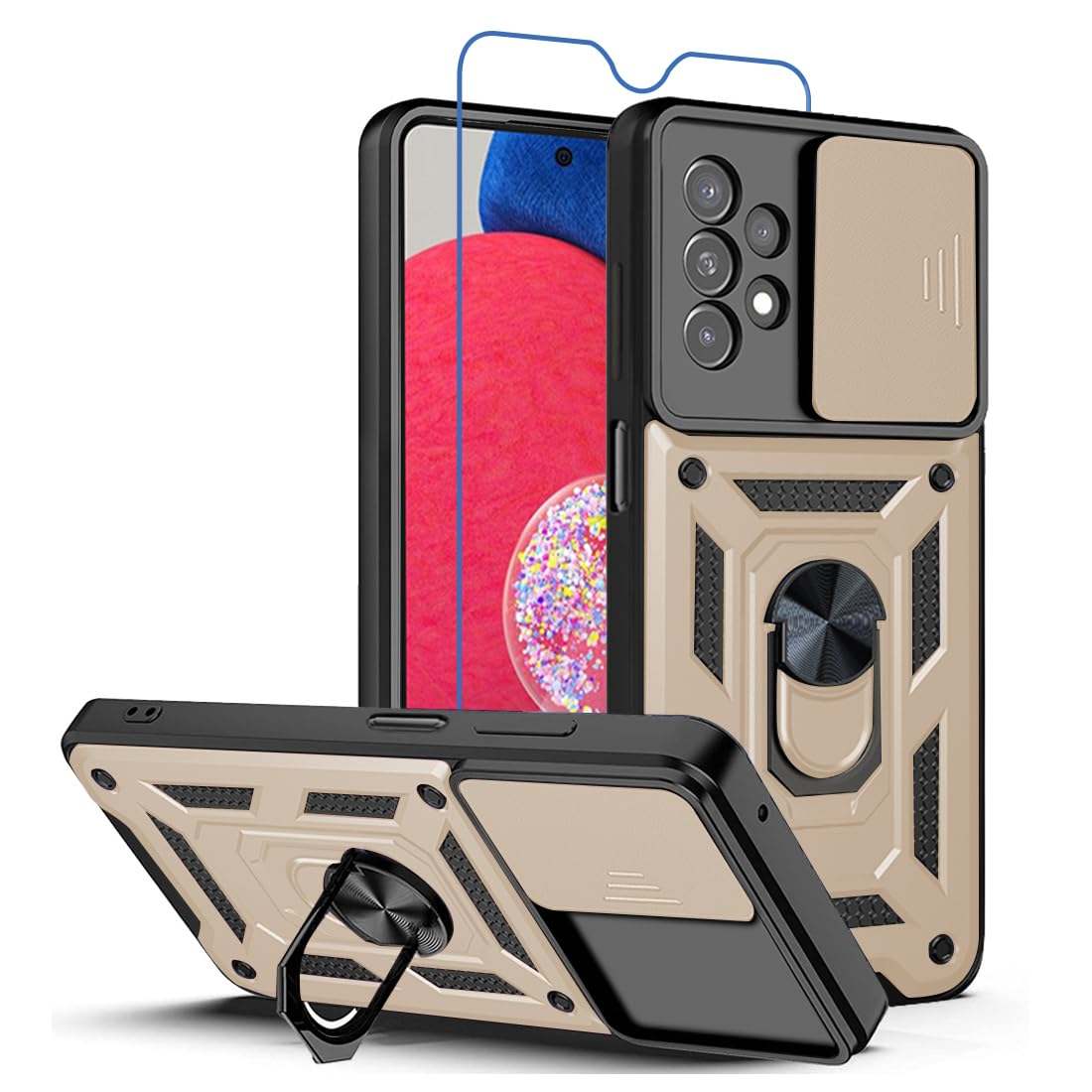 Galaxy A23 5G Gold Case with Protector