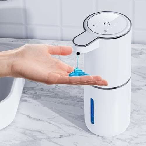 Automatic liquid soap dispenser with touch-free sensor and adjustable dispensing speeds for hygiene and convenience