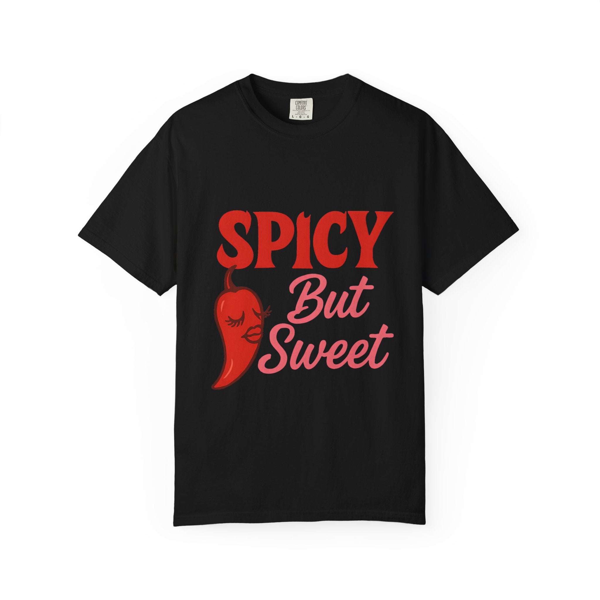 Spicy But Sweet T-shirt | Funny Unisex Garment-Dyed Tee for Foodies