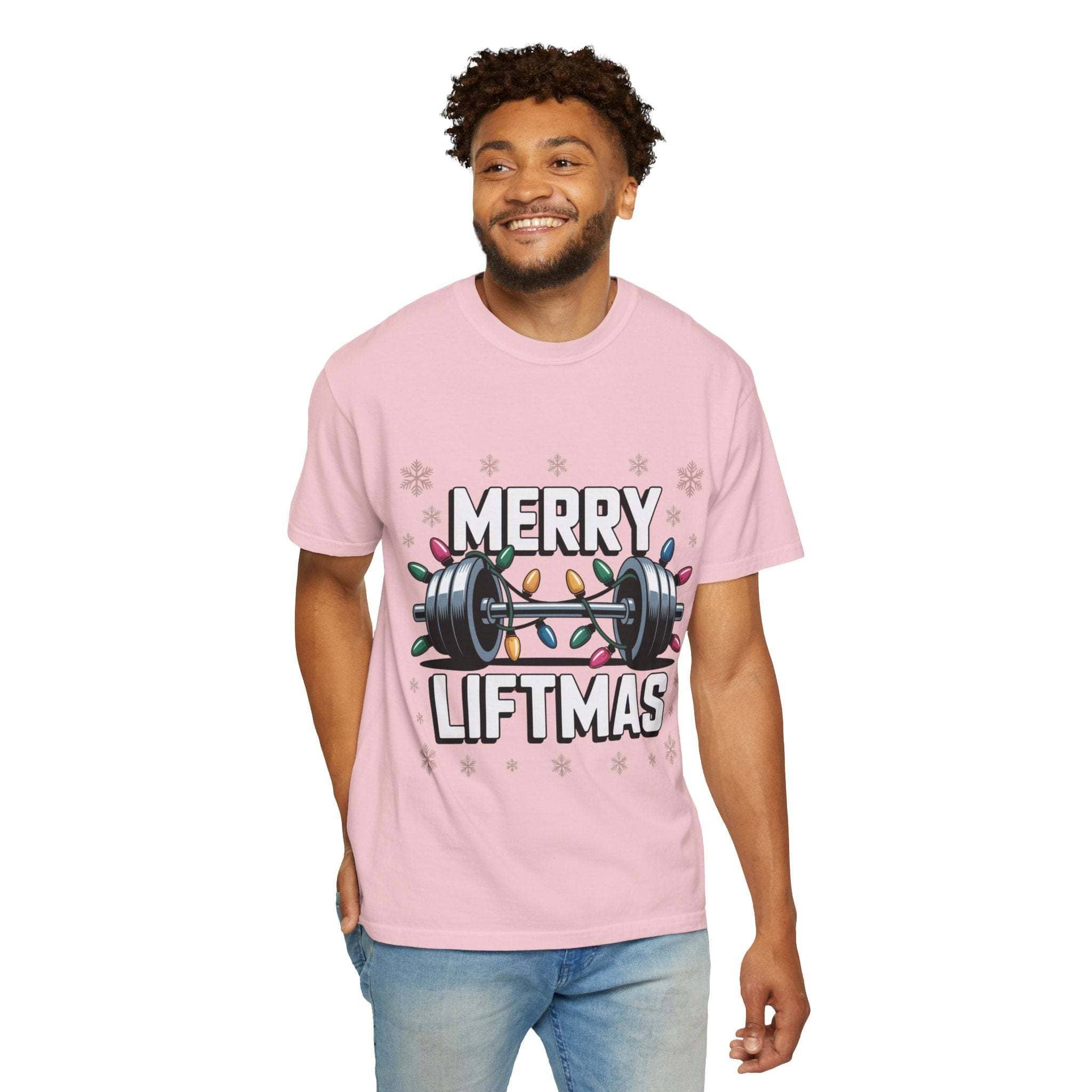 Christmas Workout T-shirt - Merry Liftmas Design