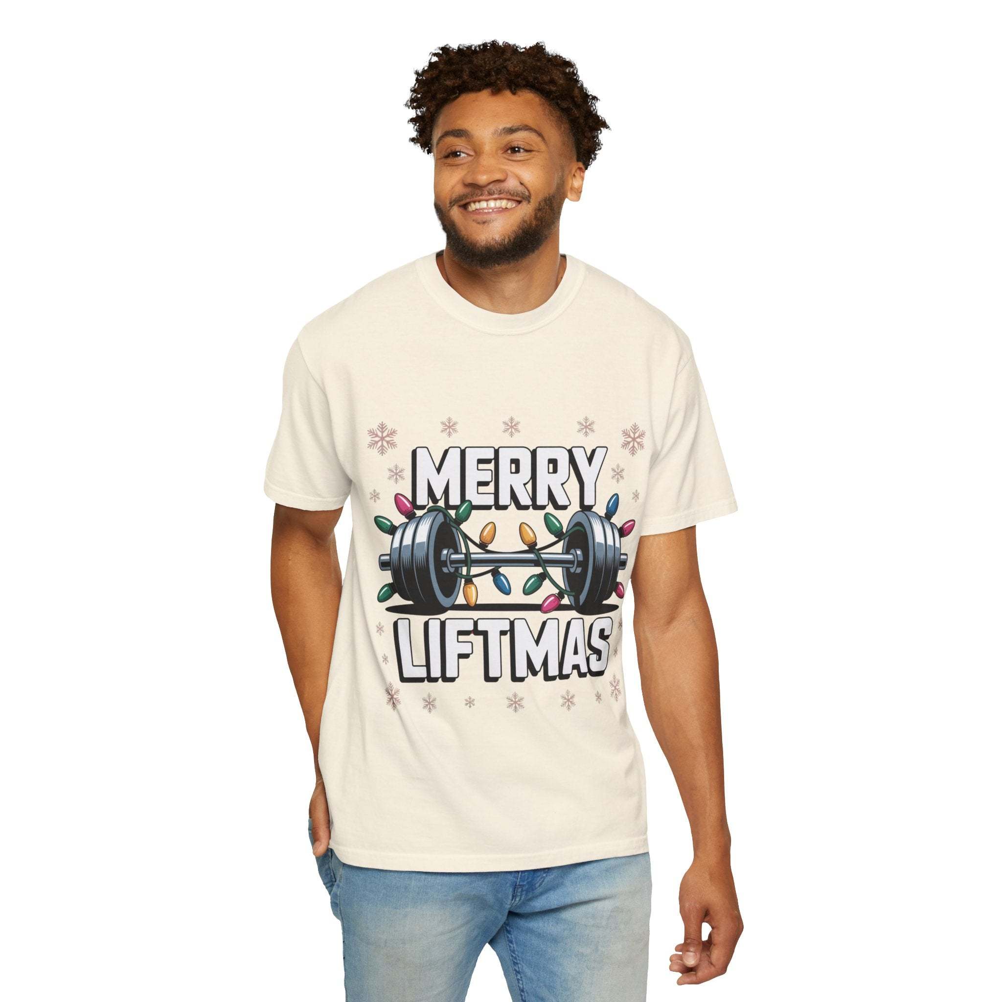 Christmas Workout T-shirt - Merry Liftmas Design