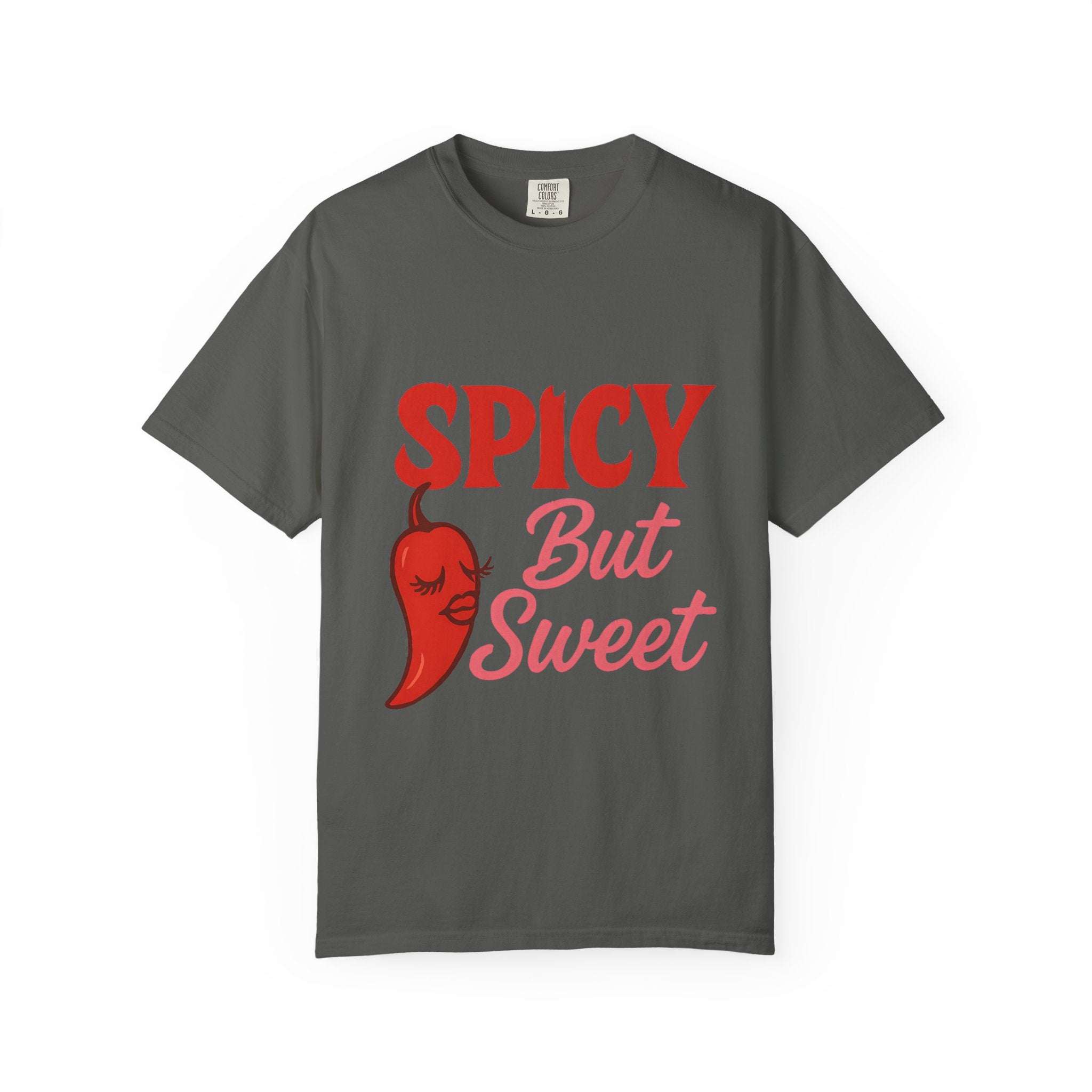 Spicy But Sweet T-shirt | Funny Unisex Garment-Dyed Tee for Foodies