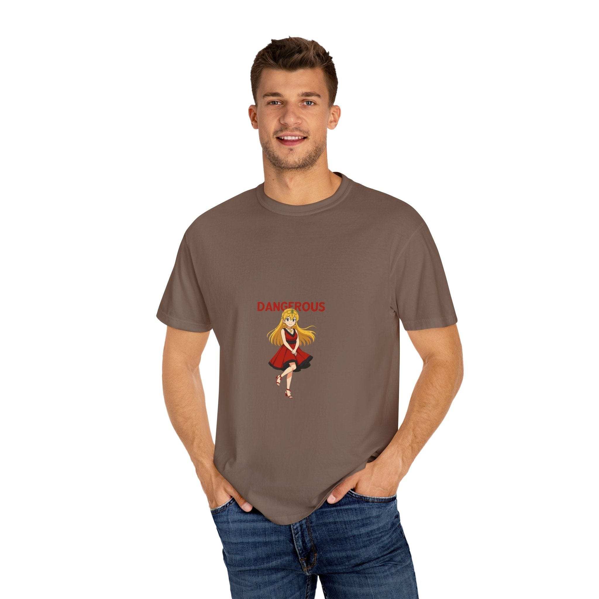 Anime Dangerous Red Girl T-Shirt - 100% Cotton Graphic Tee
