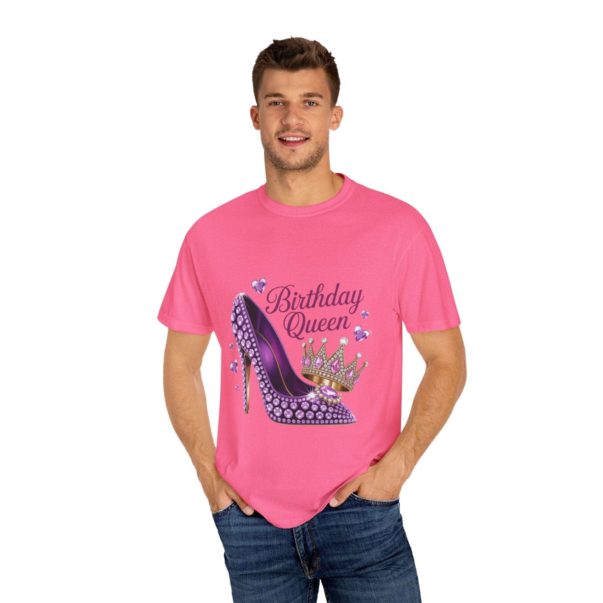 Birthday Queen High Heel T-Shirt - Fun Graphic Tee