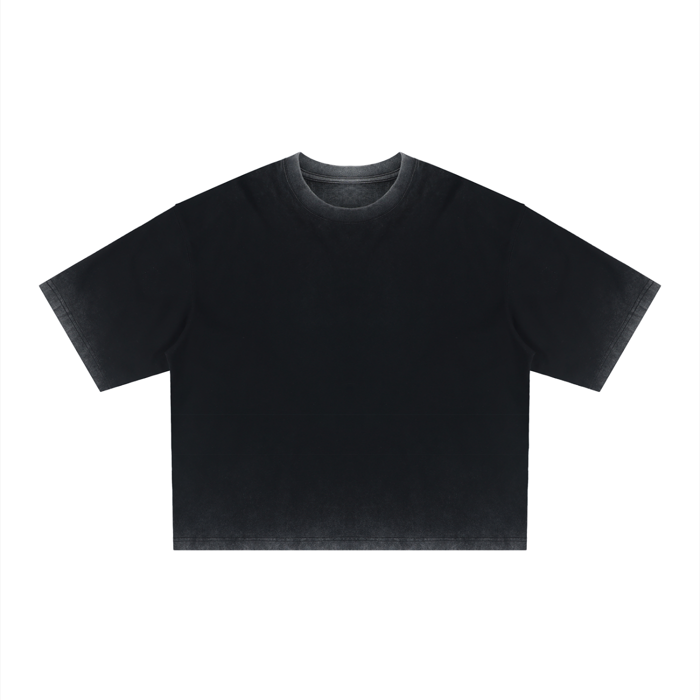 Unisex reverse dyed boxy t-shirt in 100% cotton with casual street style and drop shoulder design