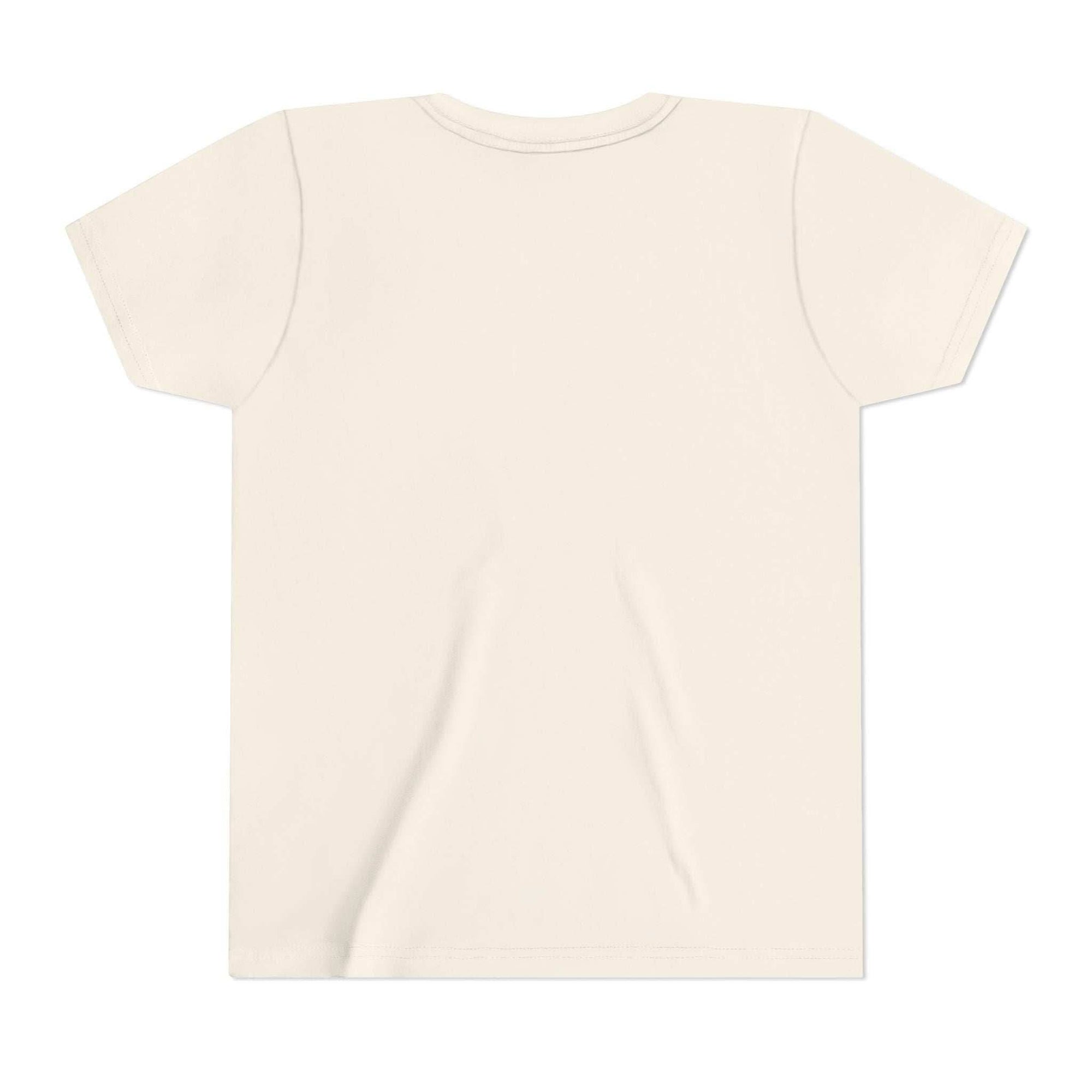 Youth tee featuring Highland Cow with Sunflowers design on soft, durable cotton fabric