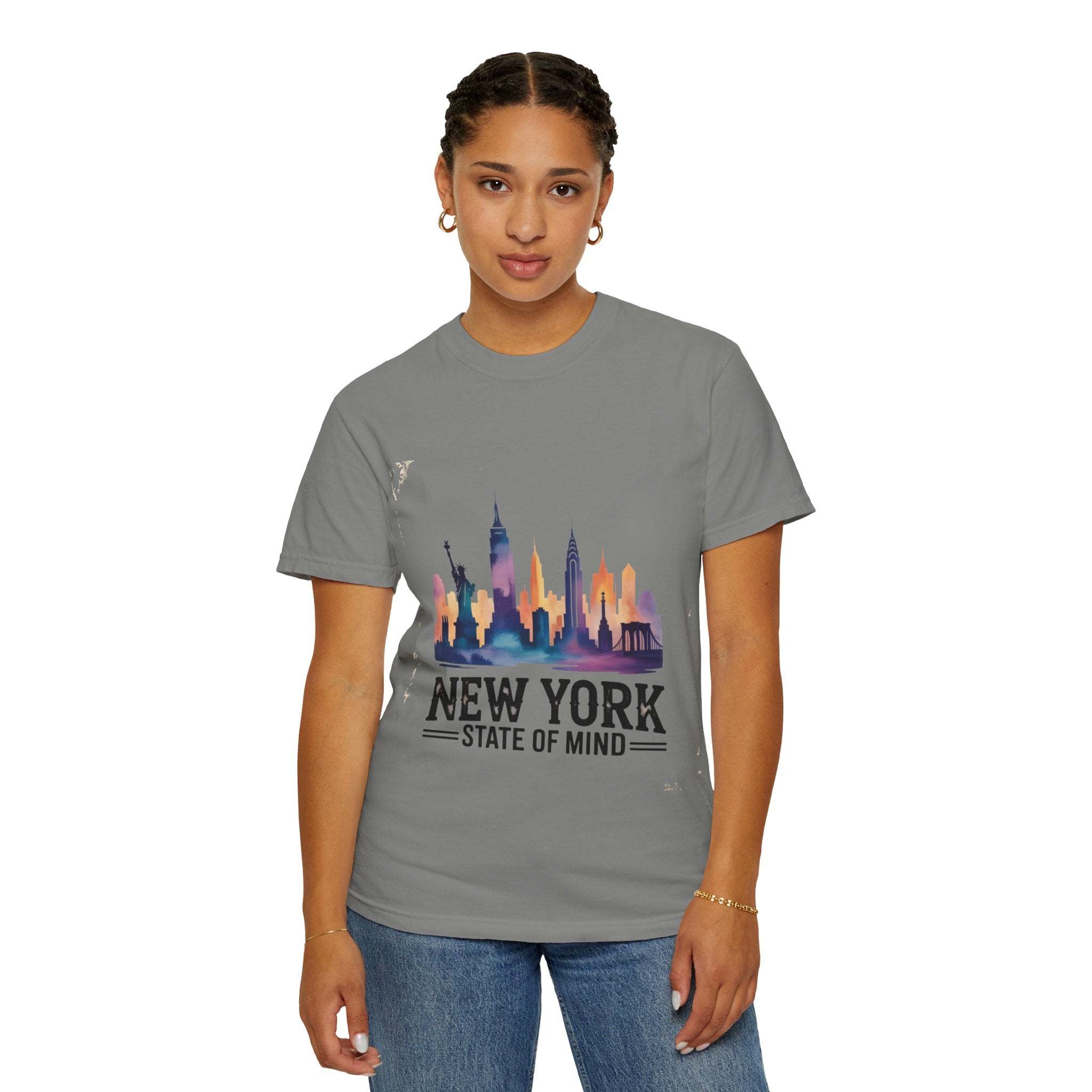 Garment-Dyed T-shirt - New York State of Mind Design