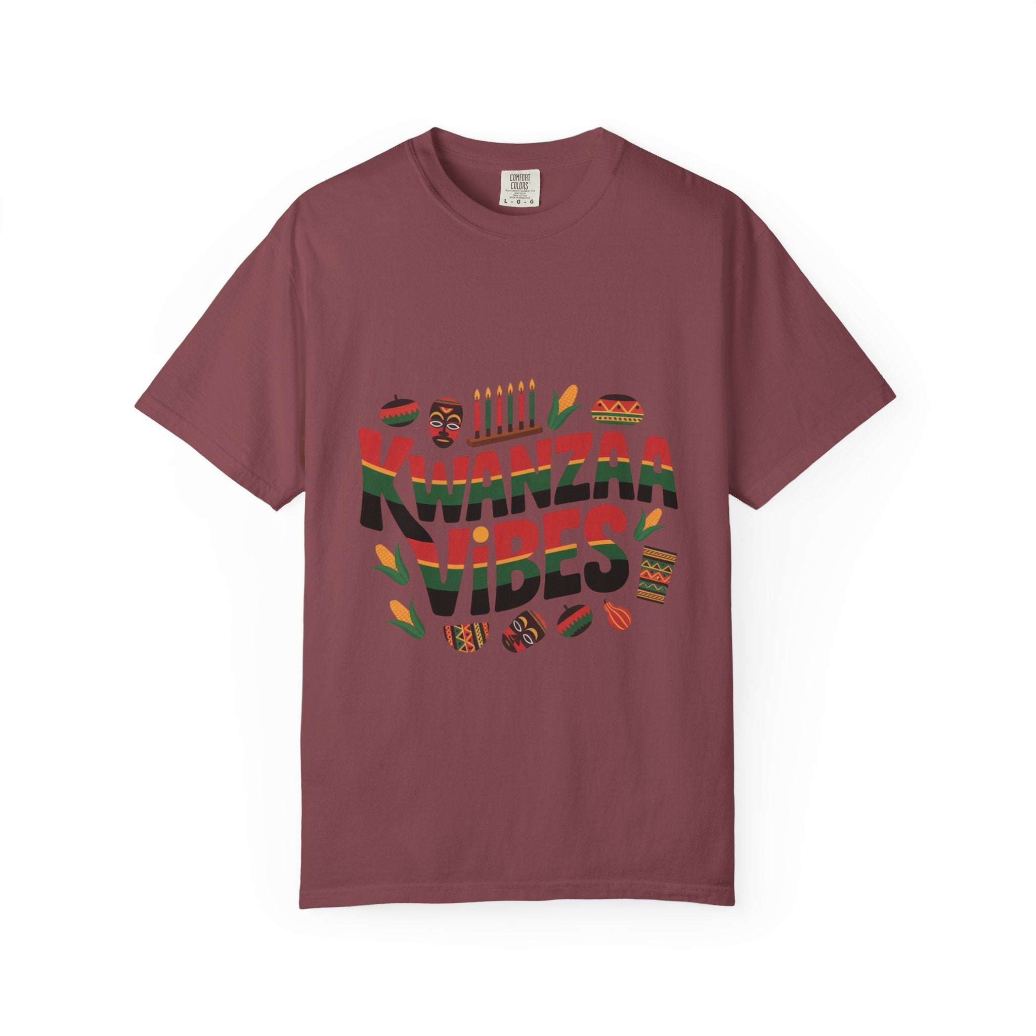 Garment-Dyed T-shirt: Kwanzaa Vibes