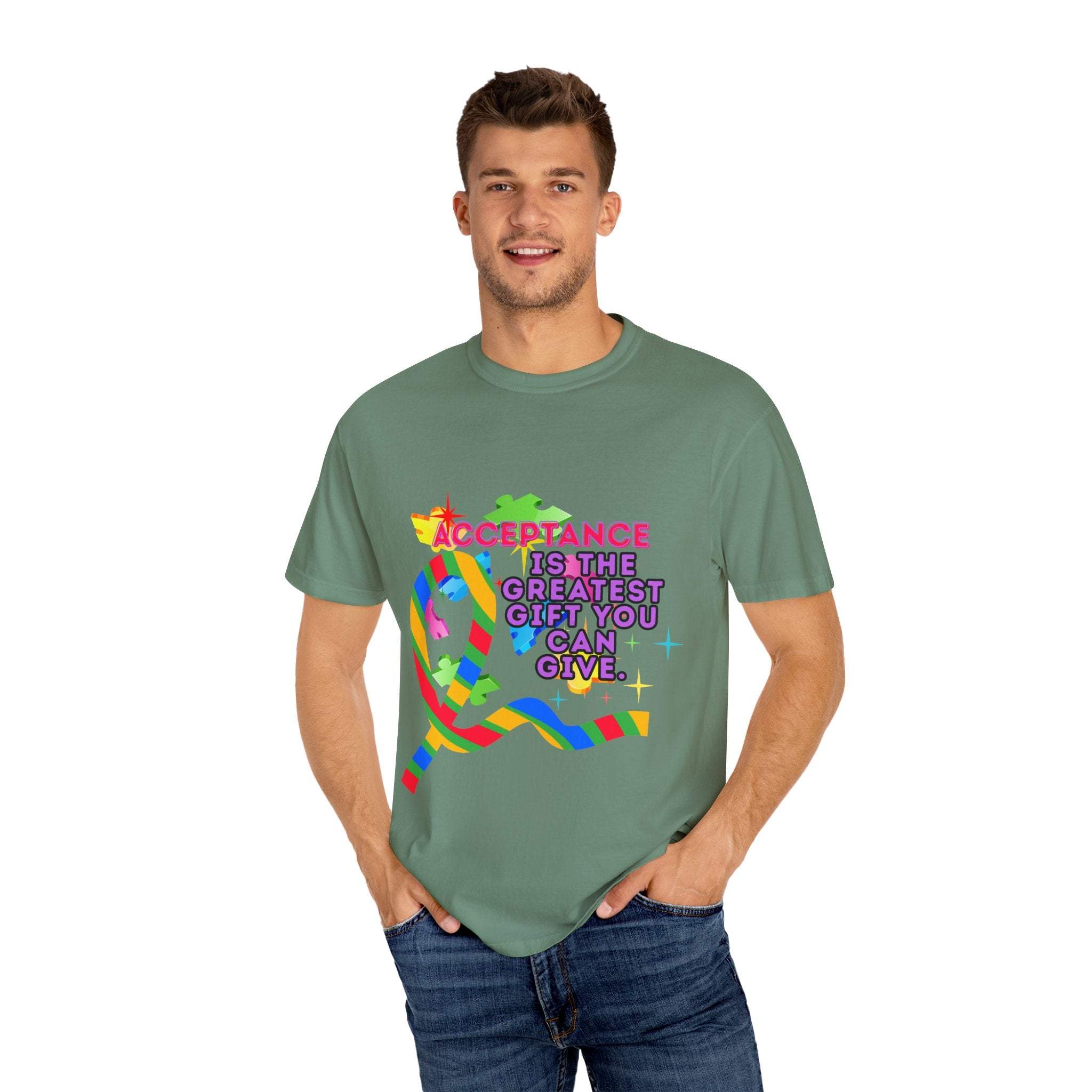 Garment-Dyed T-shirt - Autism Acceptance