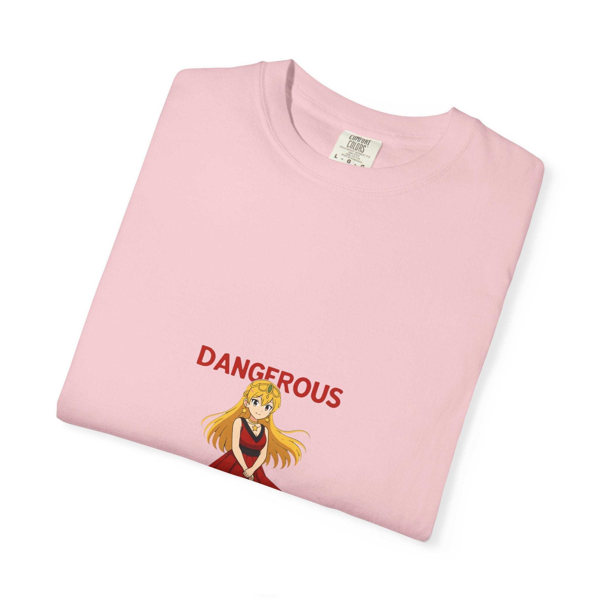 Anime Dangerous Red Girl T-Shirt - 100% Cotton Graphic Tee