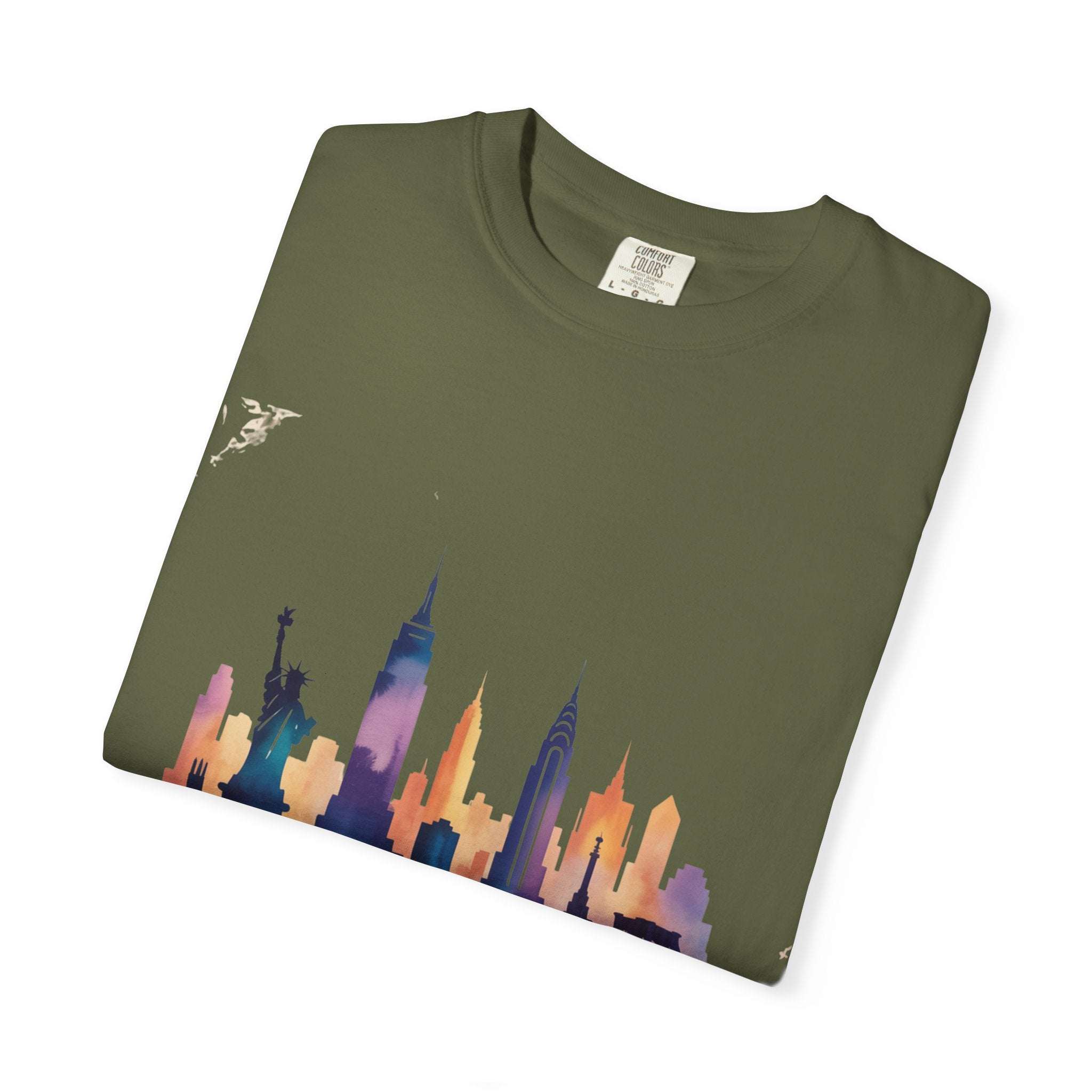 Garment-Dyed T-shirt - New York State of Mind Design