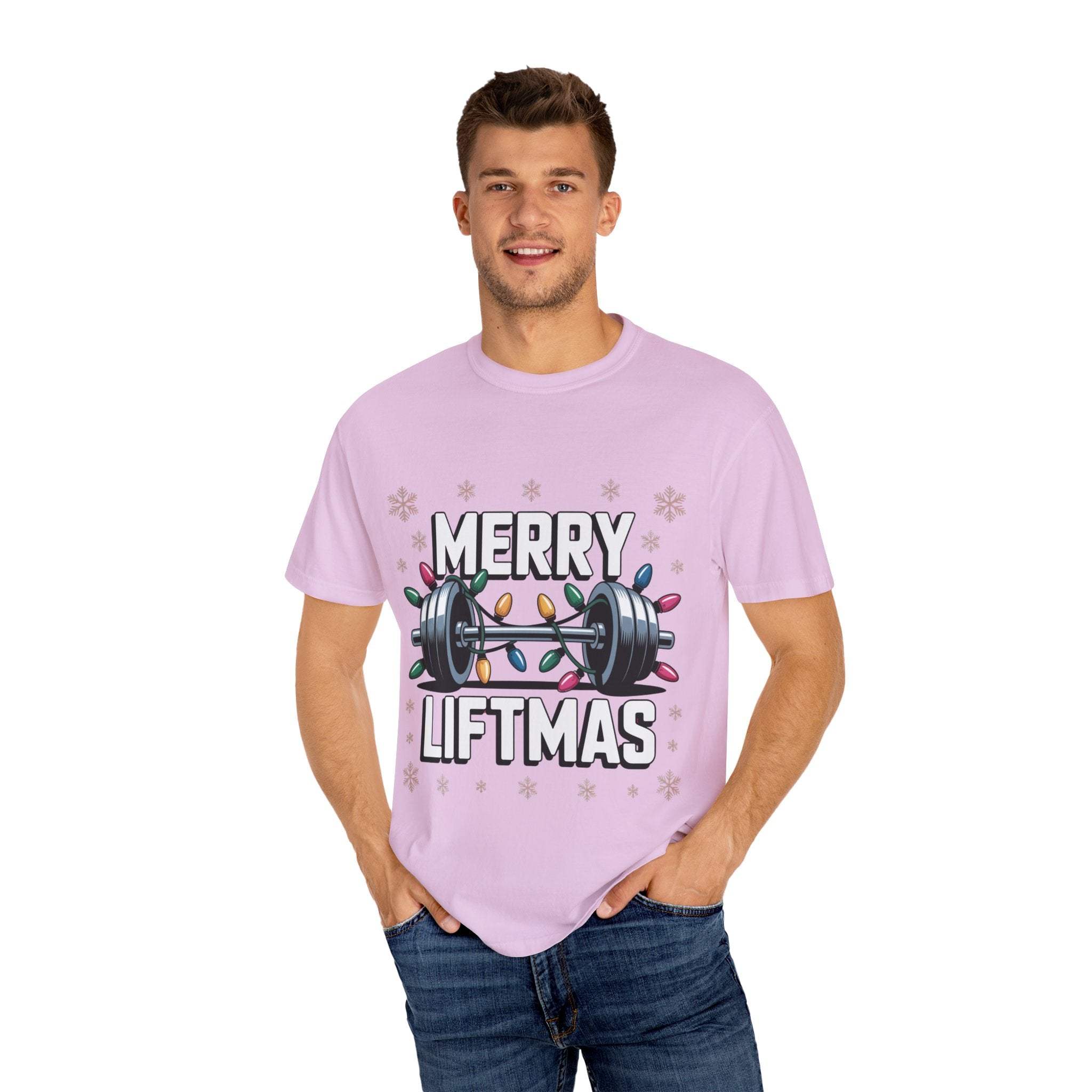 Christmas Workout T-shirt - Merry Liftmas Design