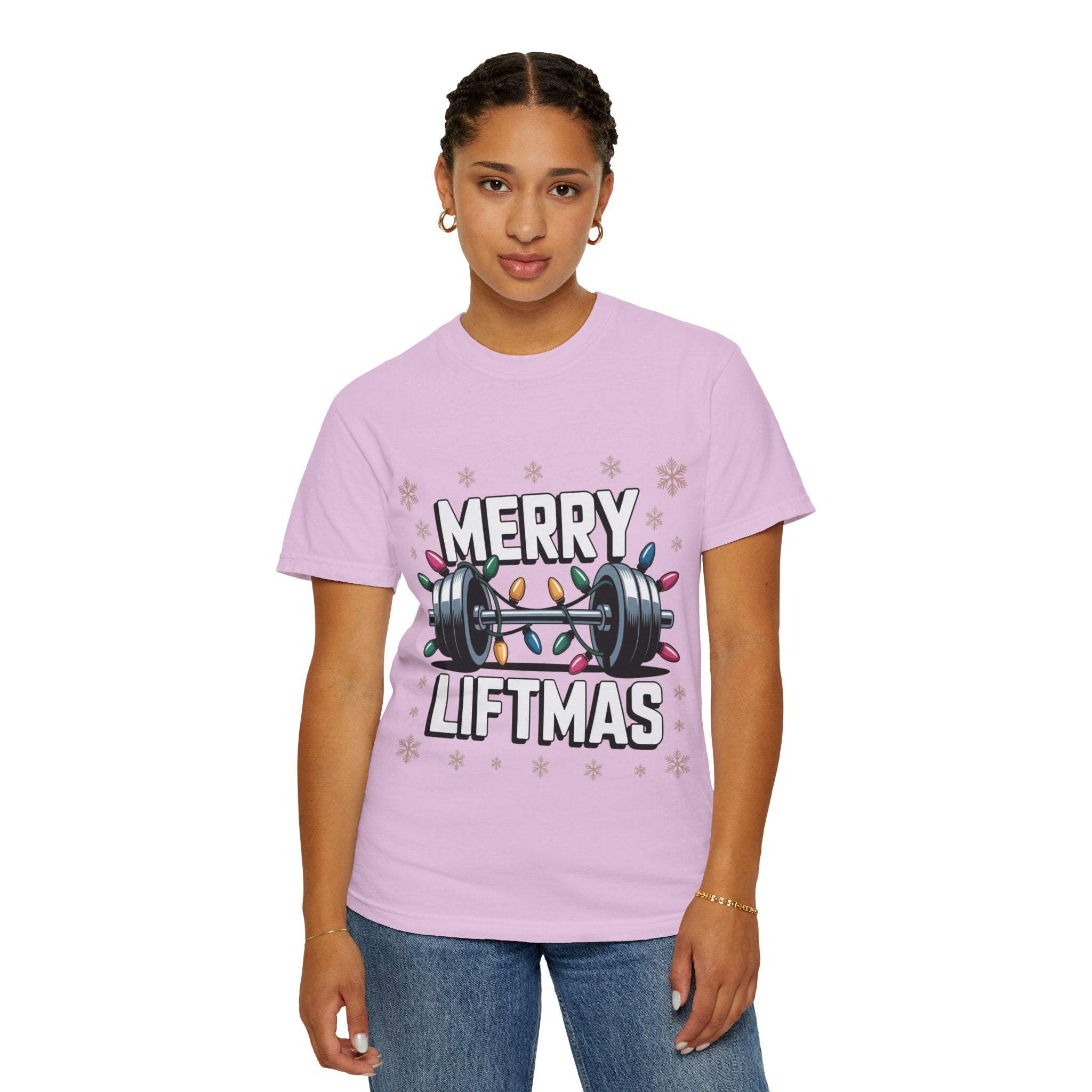 Christmas Workout T-shirt - Merry Liftmas Design