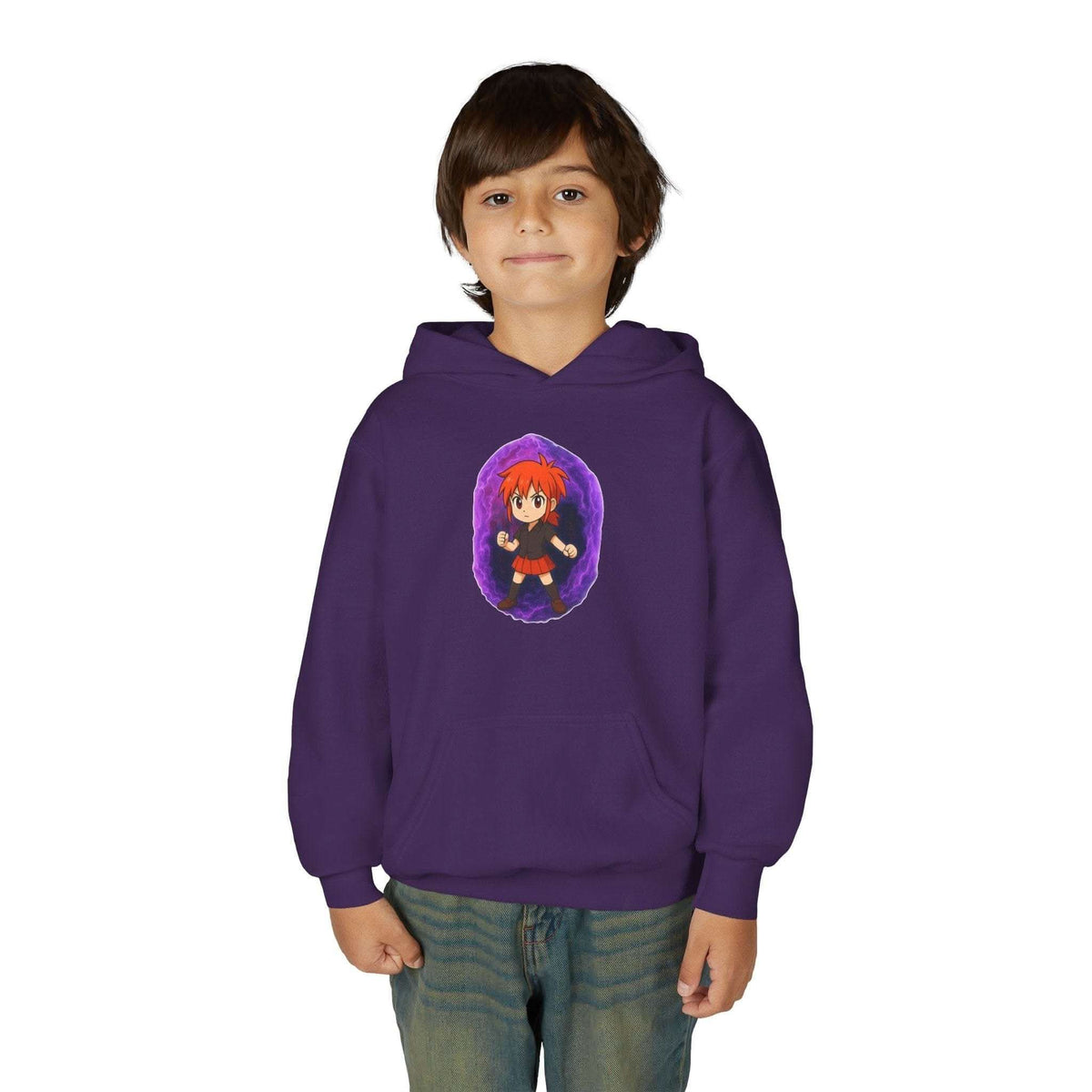 Anime Purple Power Girl hoodie