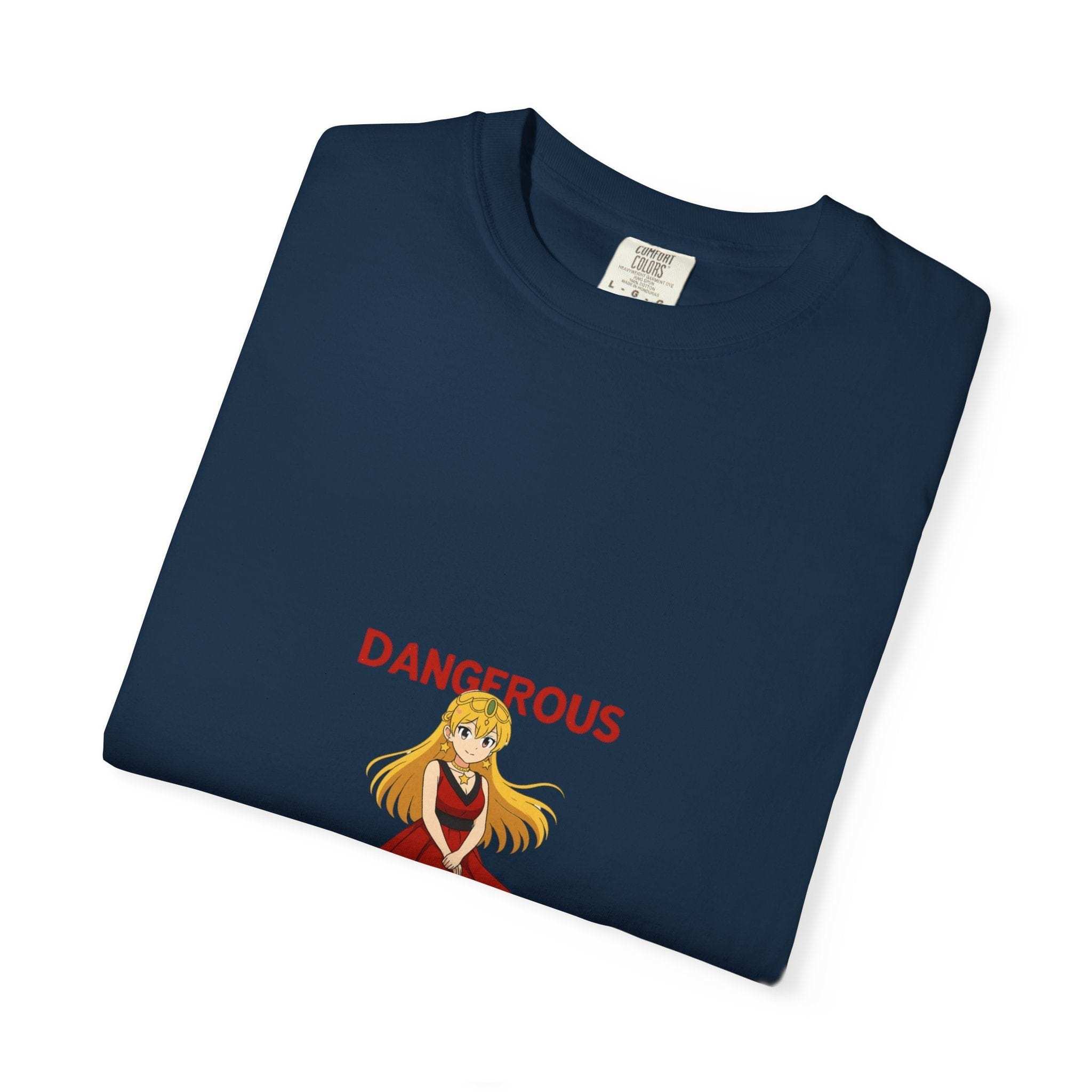 Anime Dangerous Red Girl T-Shirt - 100% Cotton Graphic Tee