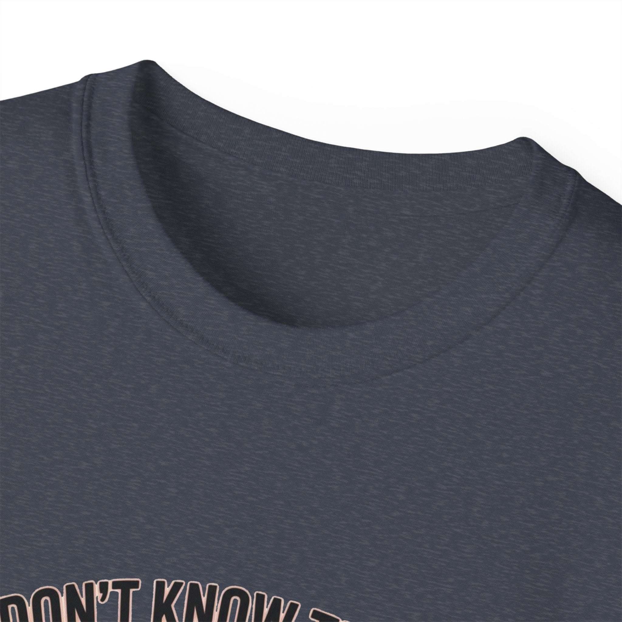 Unisex medium-weight cotton veteran t-shirt with "We Don't Know Them All But We Owe Them All" message