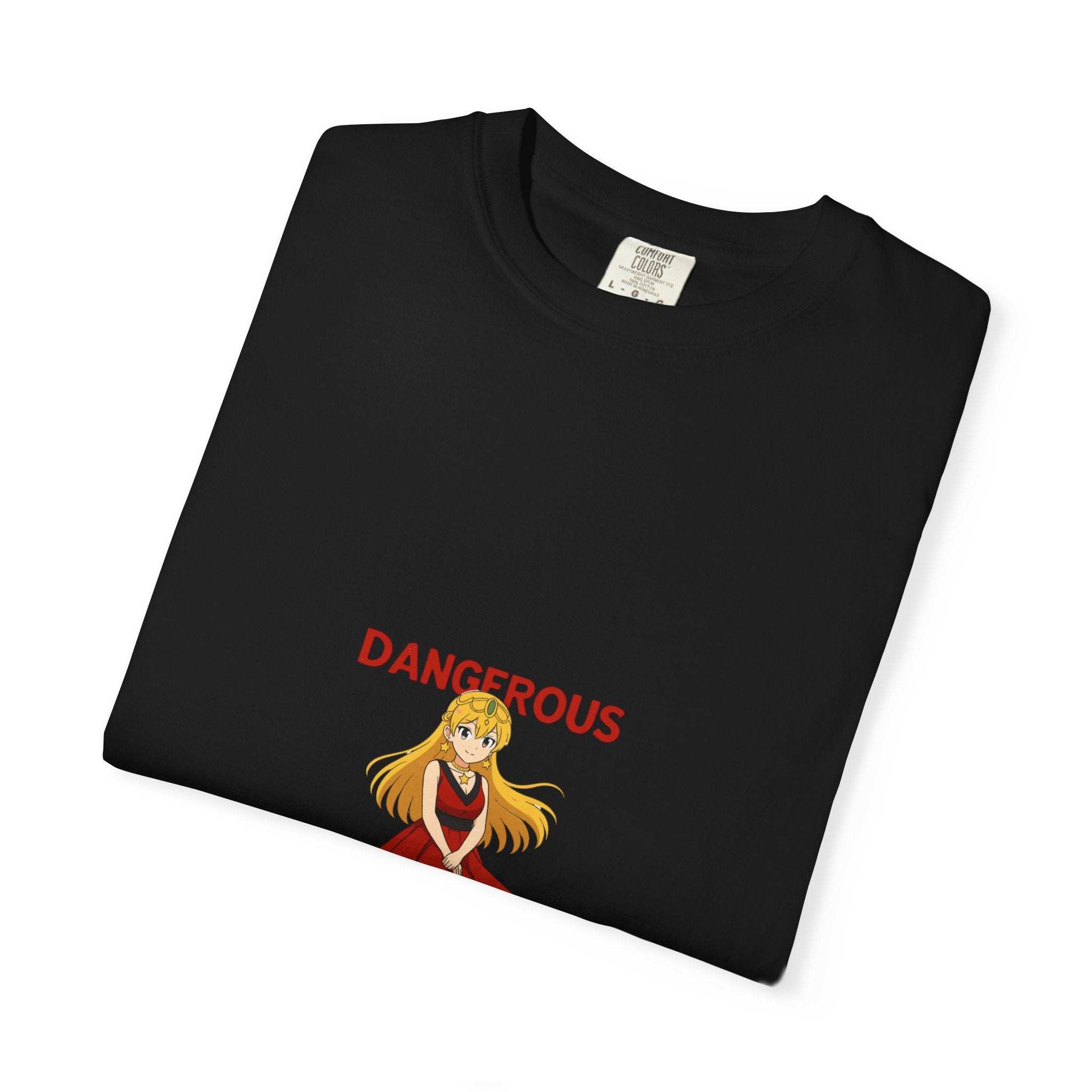 Anime Dangerous Red Girl T-Shirt - 100% Cotton Graphic Tee