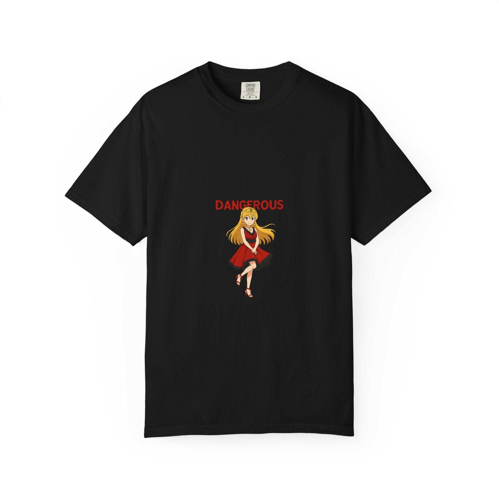 Anime Dangerous Red Girl T-Shirt - 100% Cotton Graphic Tee