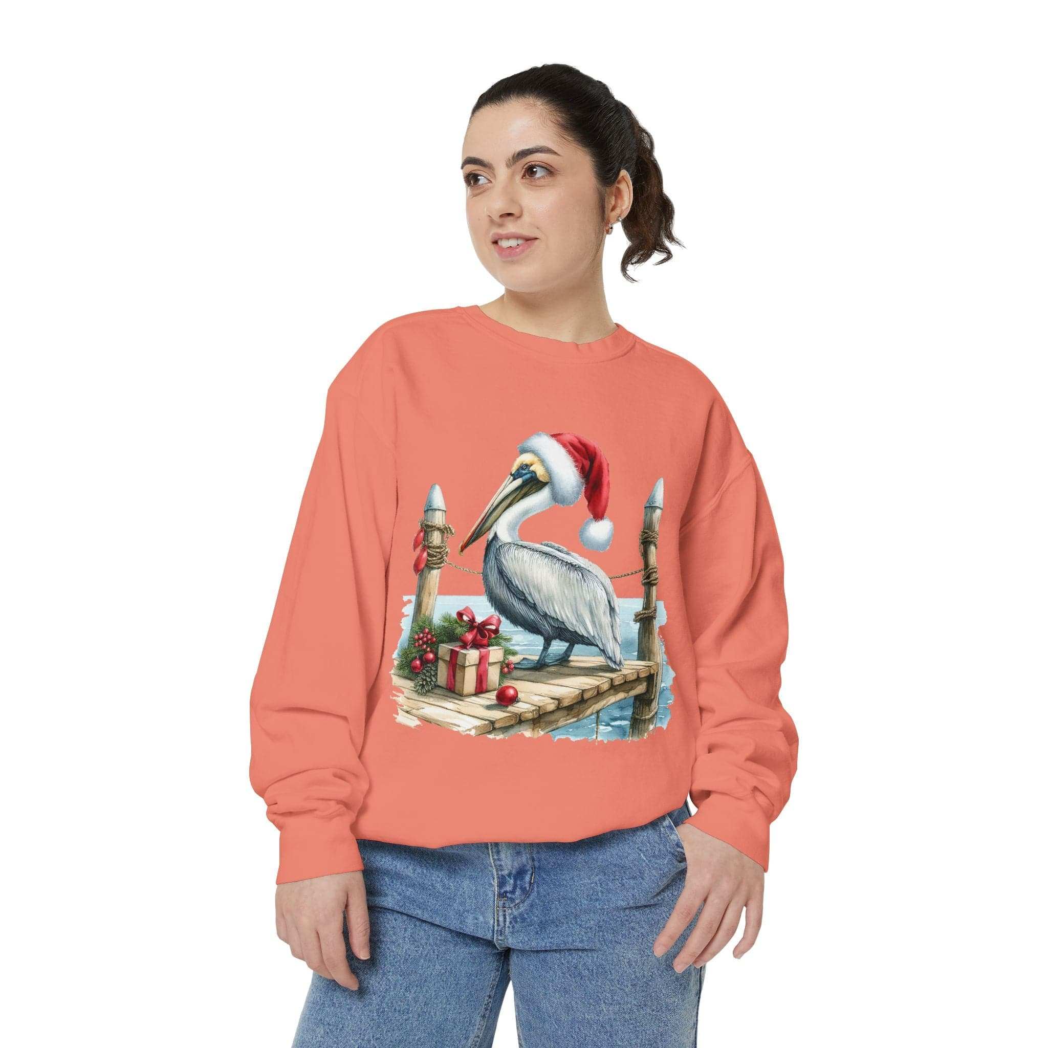 Christmas Pelican Santa Sweatshirt