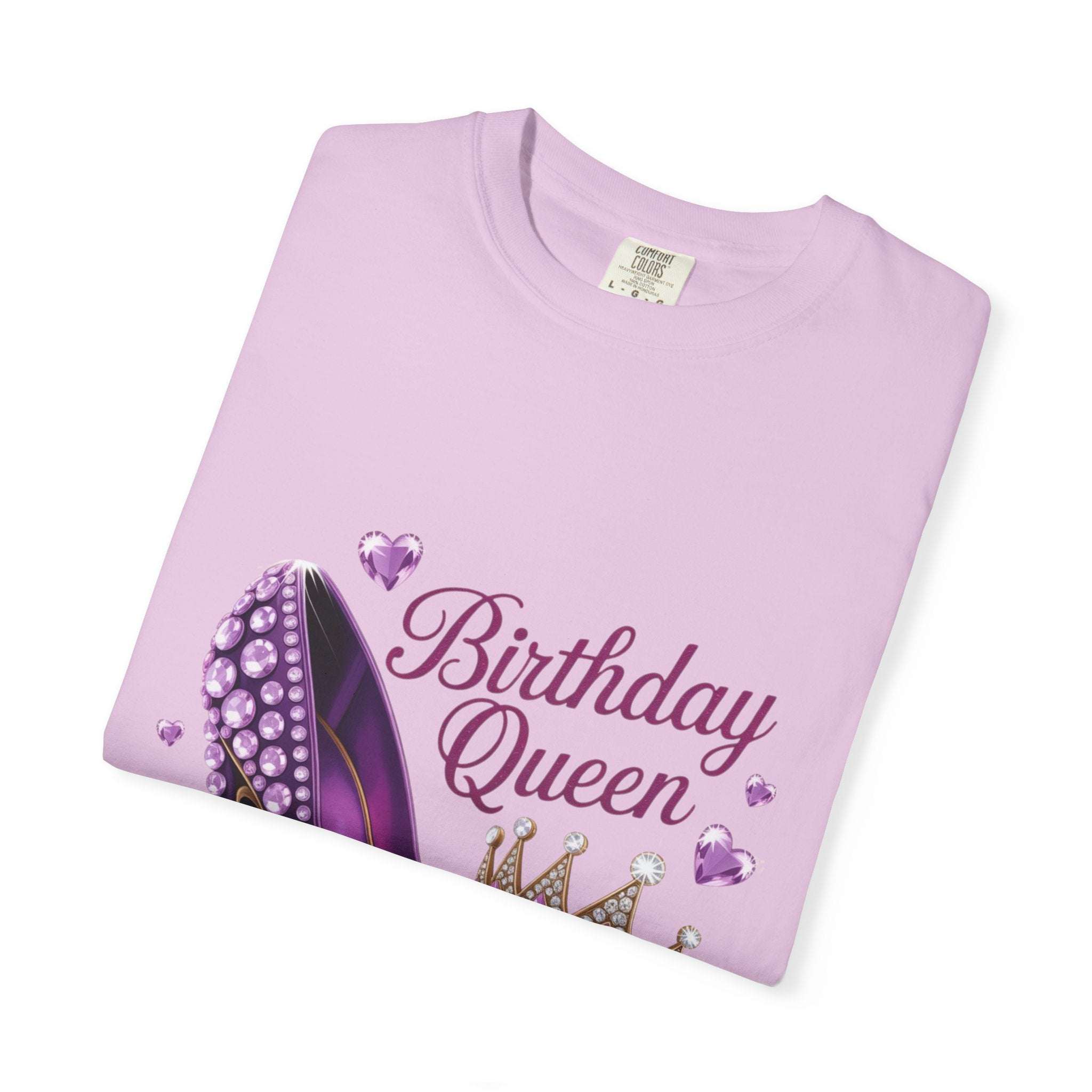 Birthday Queen High Heel T-Shirt - Fun Graphic Tee