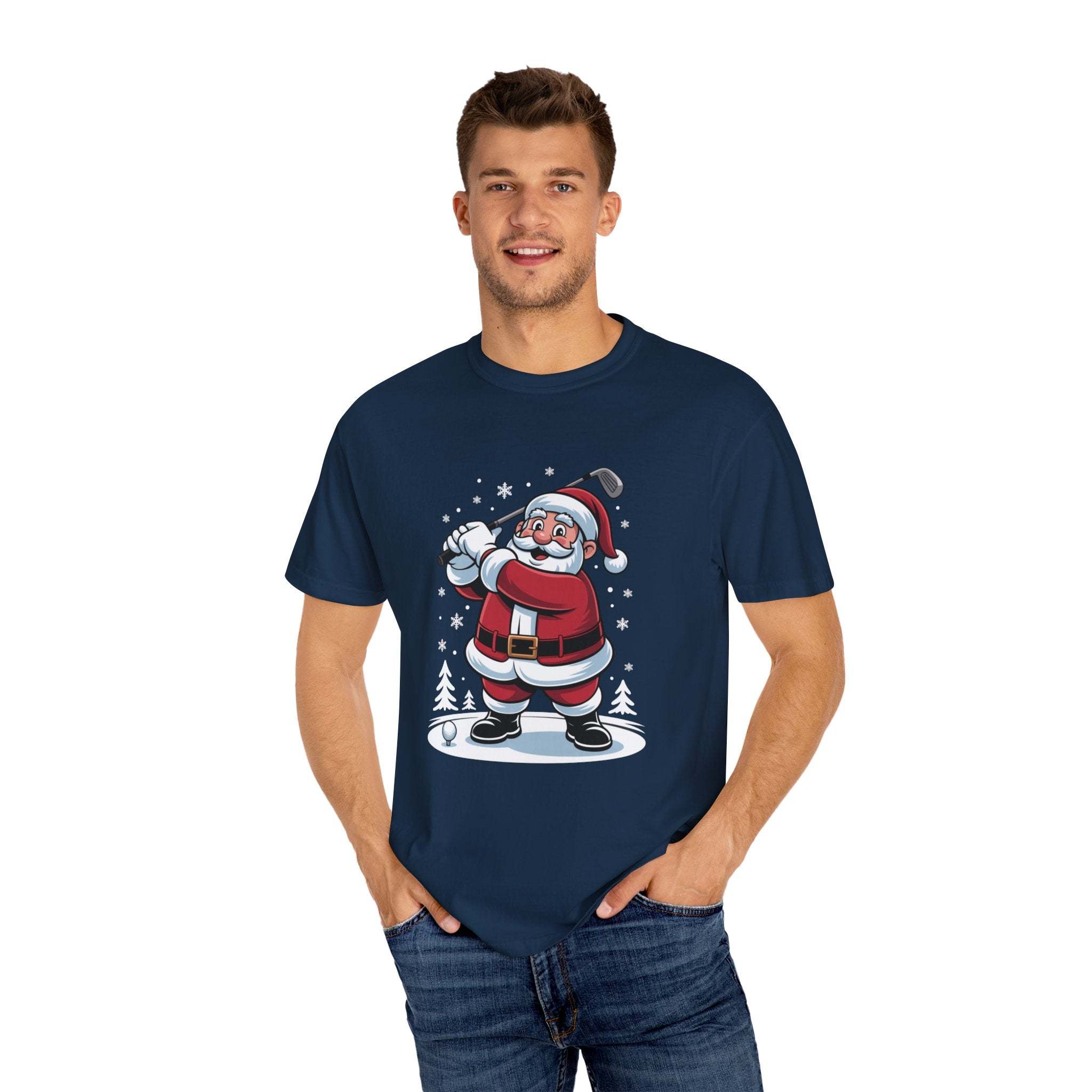 Santa Golfing T-Shirt