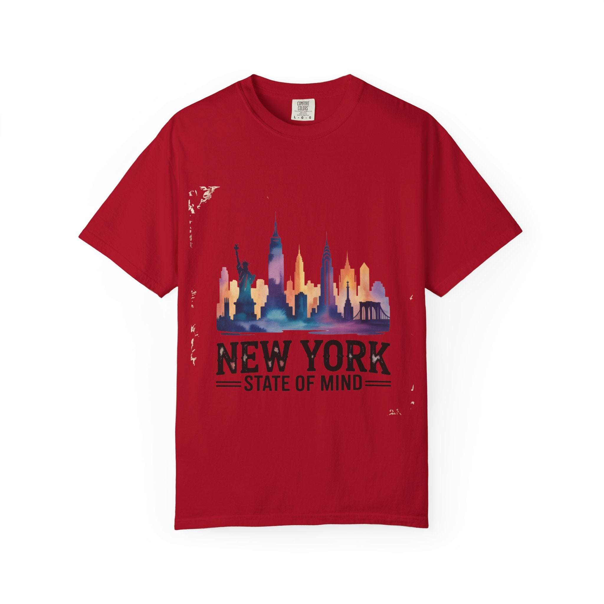 Garment-Dyed T-shirt - New York State of Mind Design