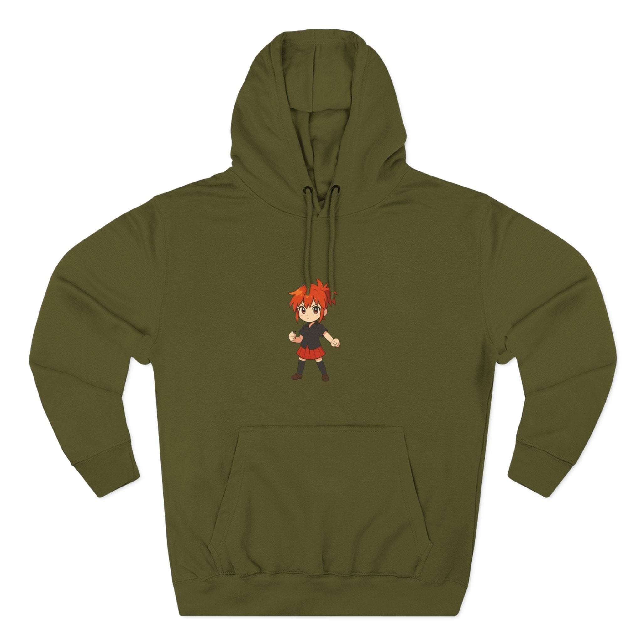 Fleece Hoodie Anime Power Girl