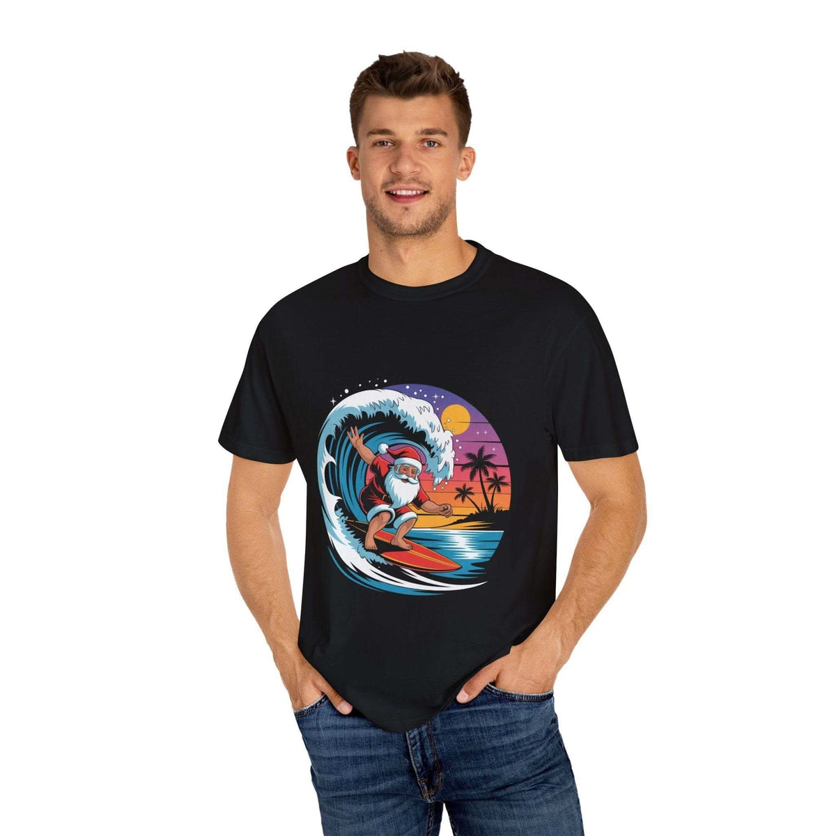 Surfing Santa T-shirt
