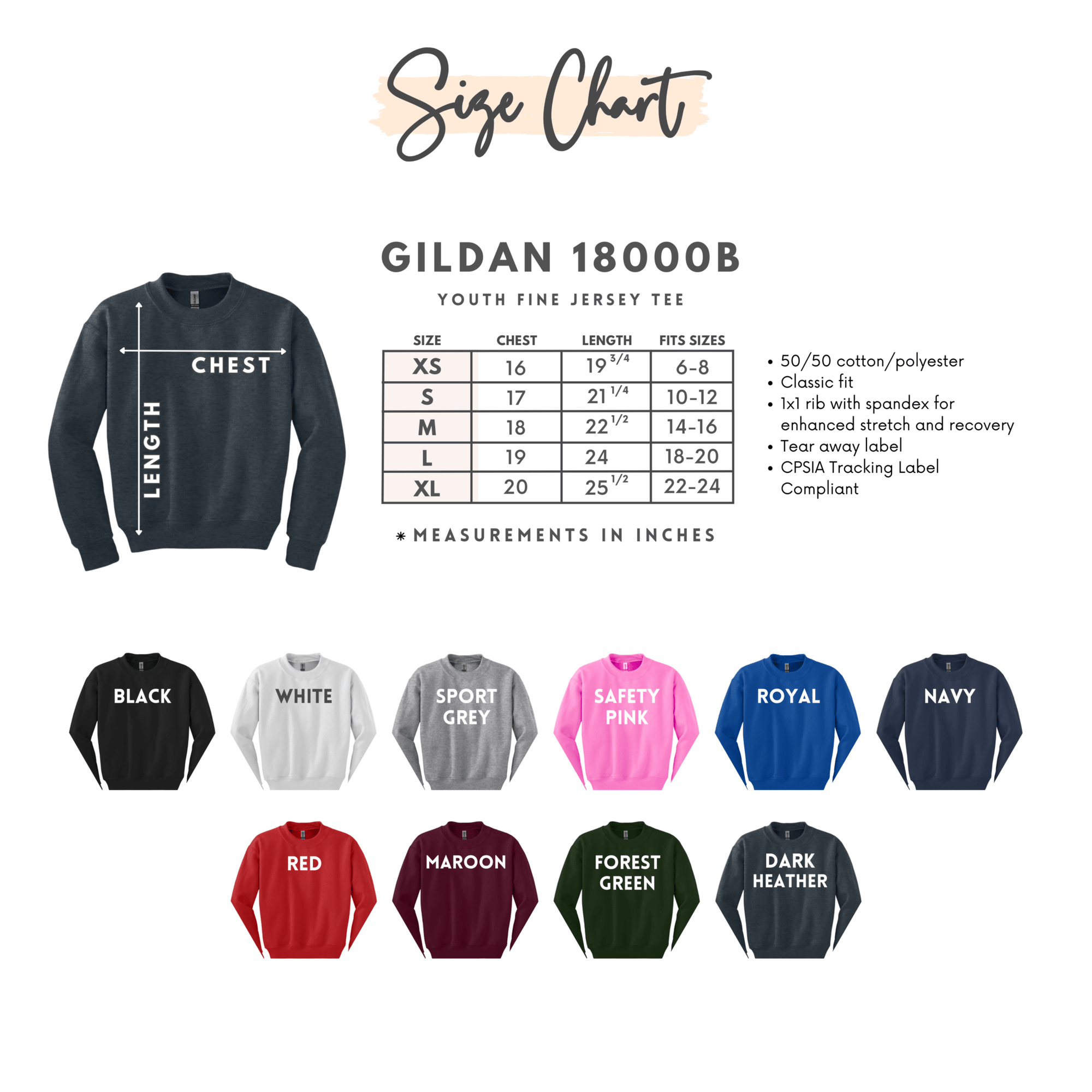 Moody Girl Highland Cow youth sweatshirt with loose fit, ribbed collar, and warm cotton-polyester blend in multiple colors and sizes.