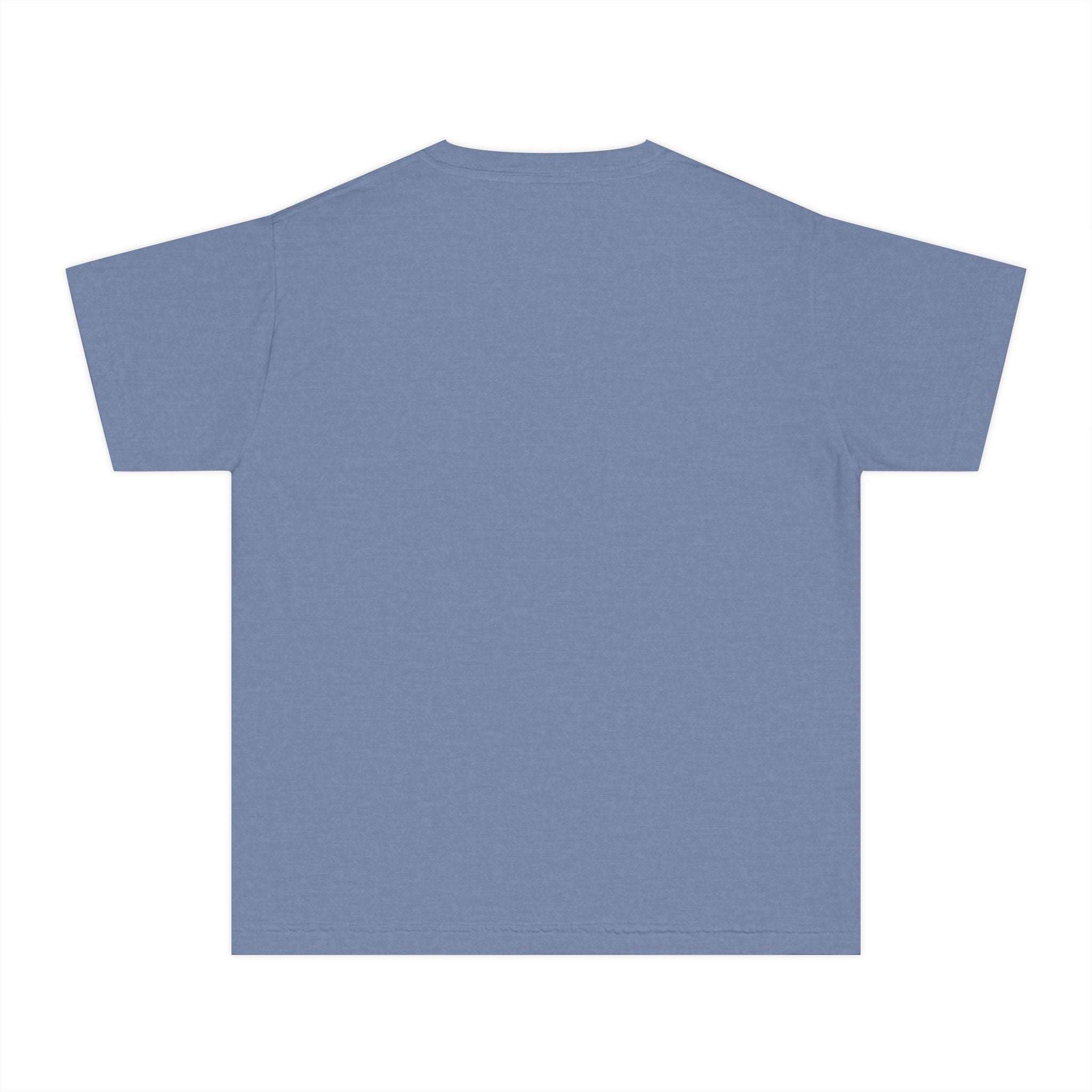 Youth Tee Big Brother Thanksgiving Announcement Shirt in blue, 100% combed cotton with classic fit and garment-dyed fabric
