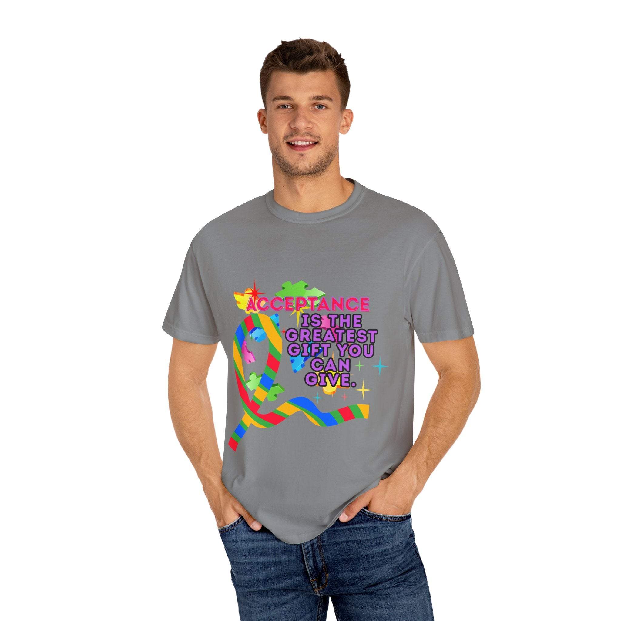 Garment-Dyed T-shirt - Autism Acceptance