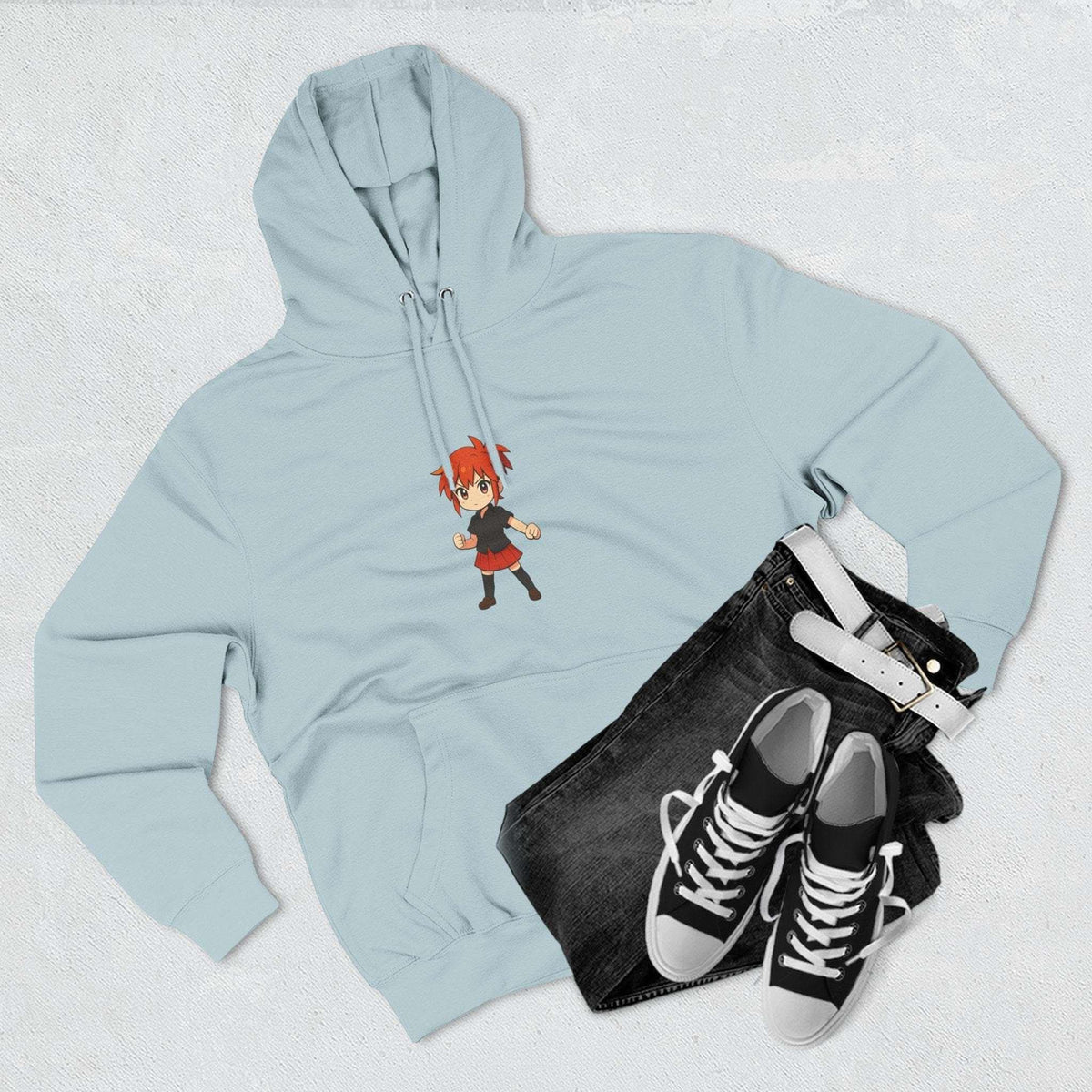 Fleece Hoodie Anime Power Girl