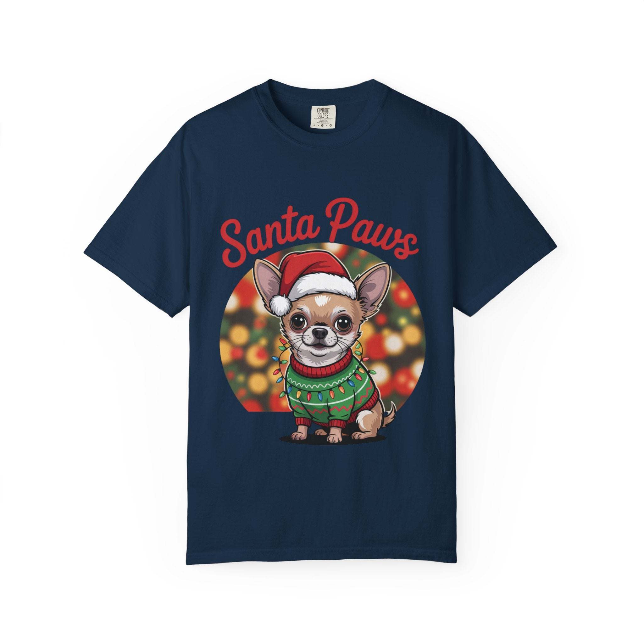 Chihuahua Santa Paws T-Shirt - Festive Holiday Dog Lover Tee