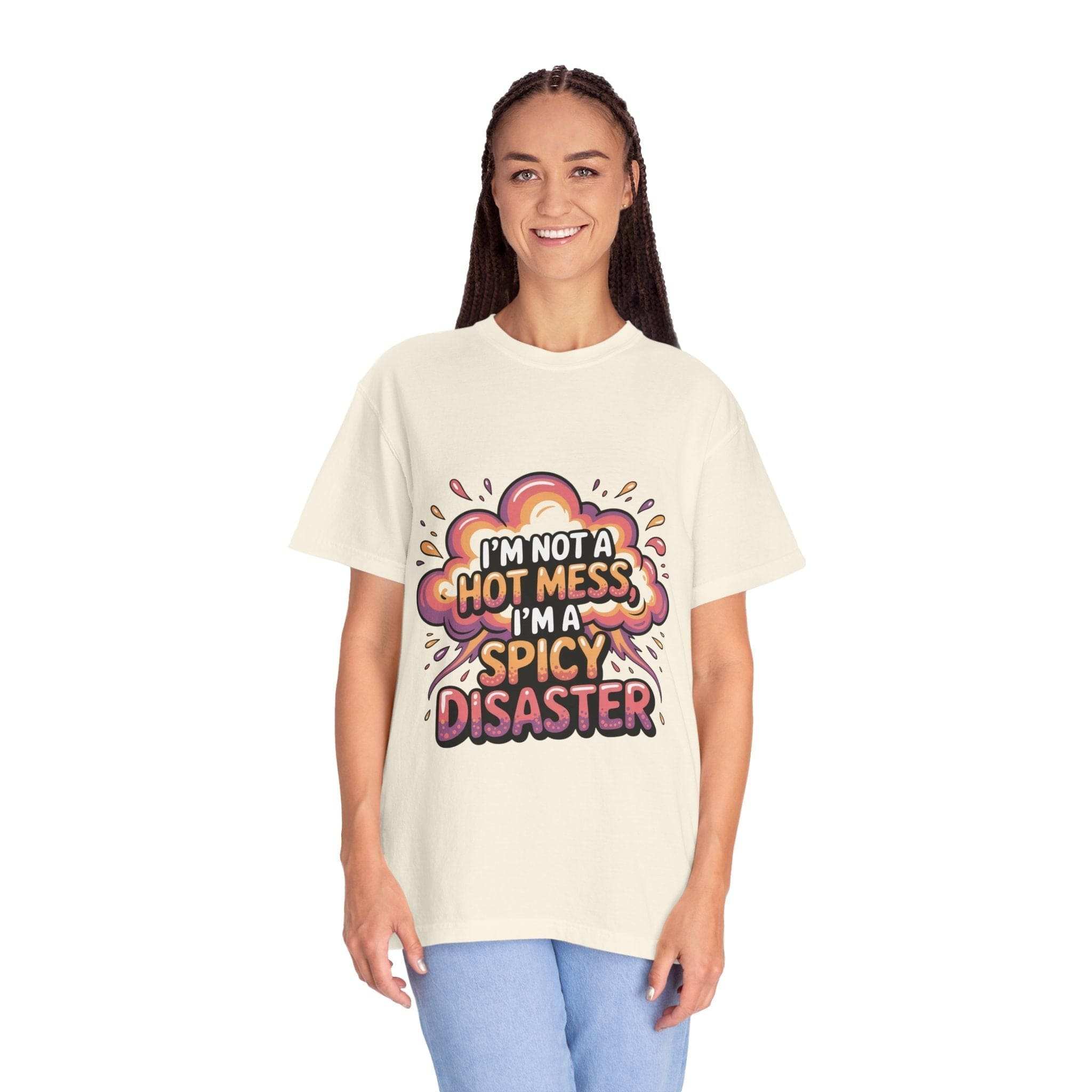Graphic Tee - Spicy Disaster Unisex Garment-Dyed T-shirt