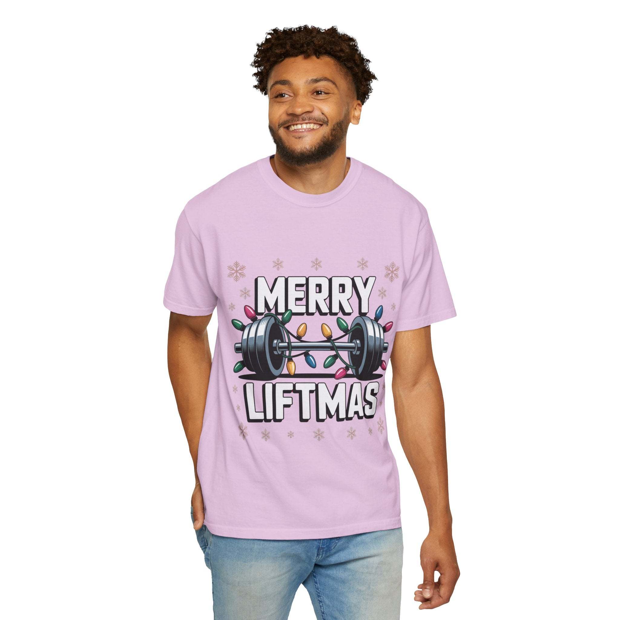 Christmas Workout T-shirt - Merry Liftmas Design